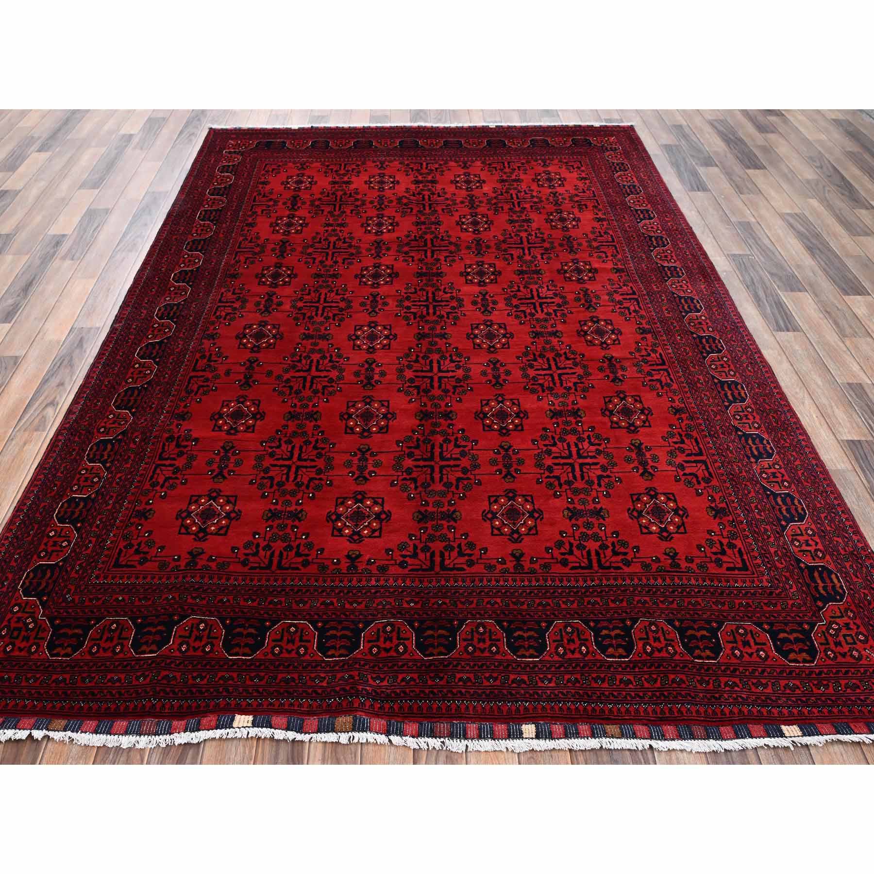 Tribal-Geometric-Hand-Knotted-Rug-12520