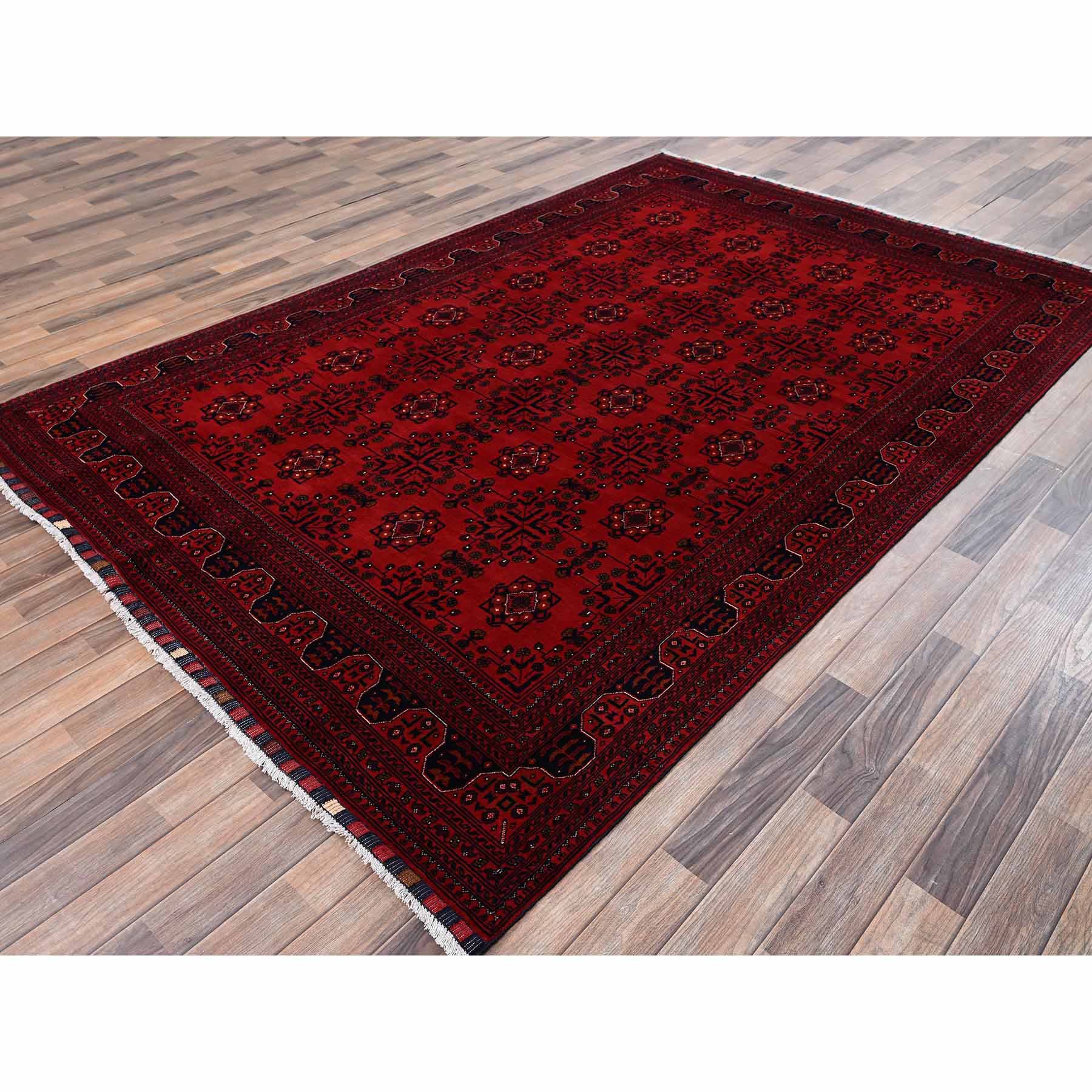 Tribal-Geometric-Hand-Knotted-Rug-12520
