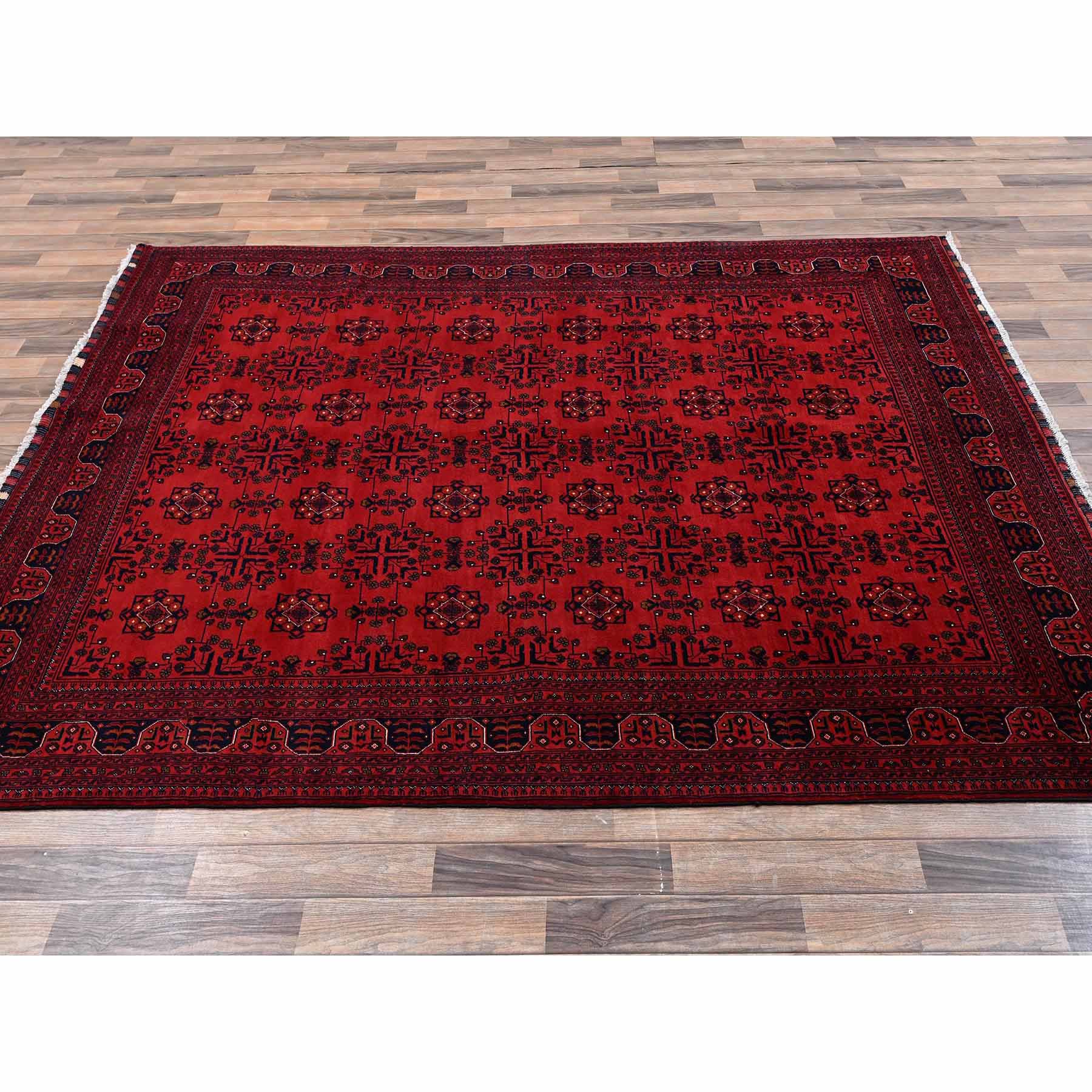 Tribal-Geometric-Hand-Knotted-Rug-12520