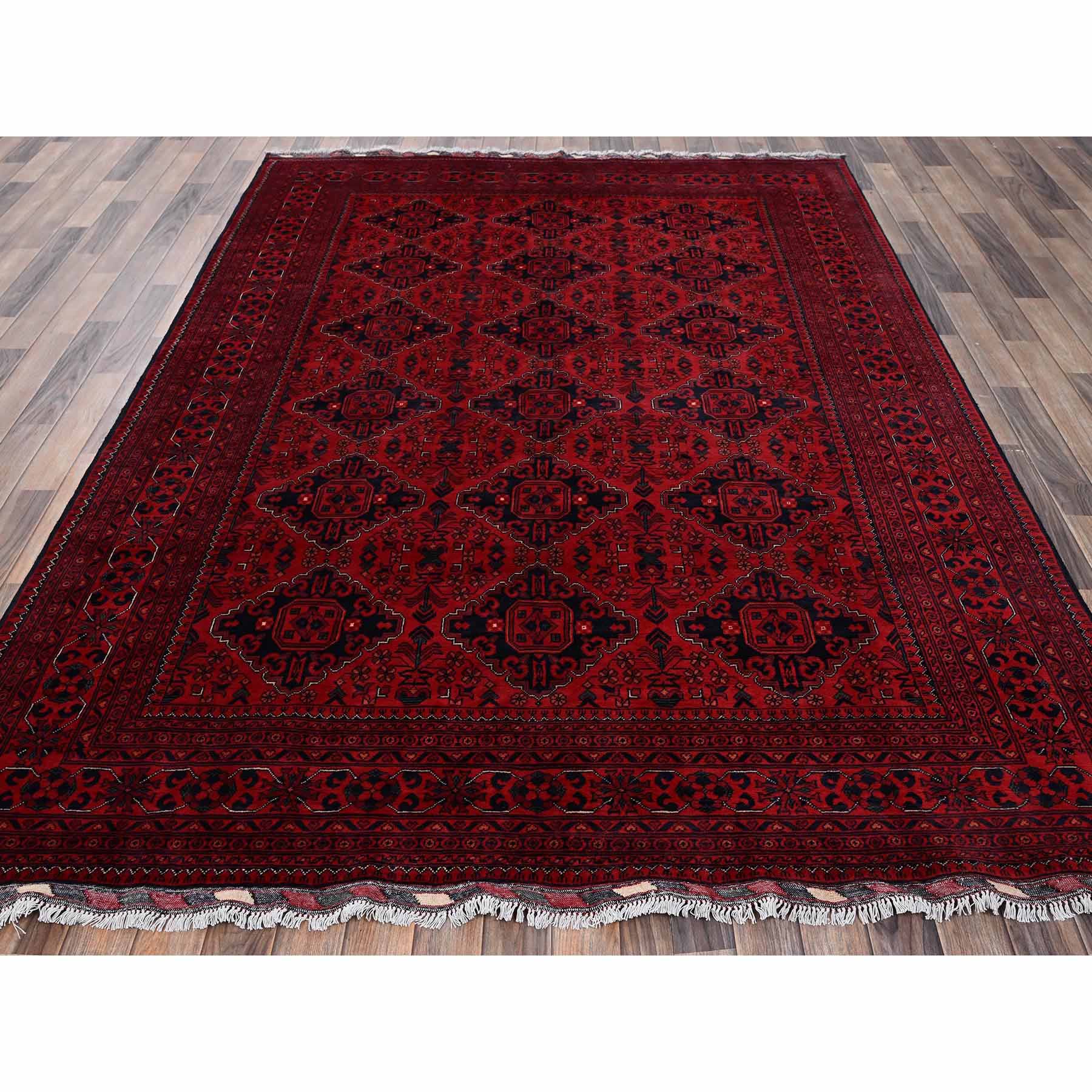 Tribal-Geometric-Hand-Knotted-Rug-12525
