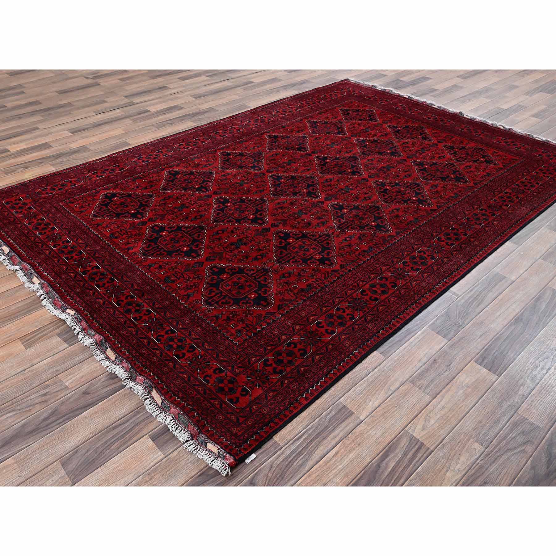Tribal-Geometric-Hand-Knotted-Rug-12525