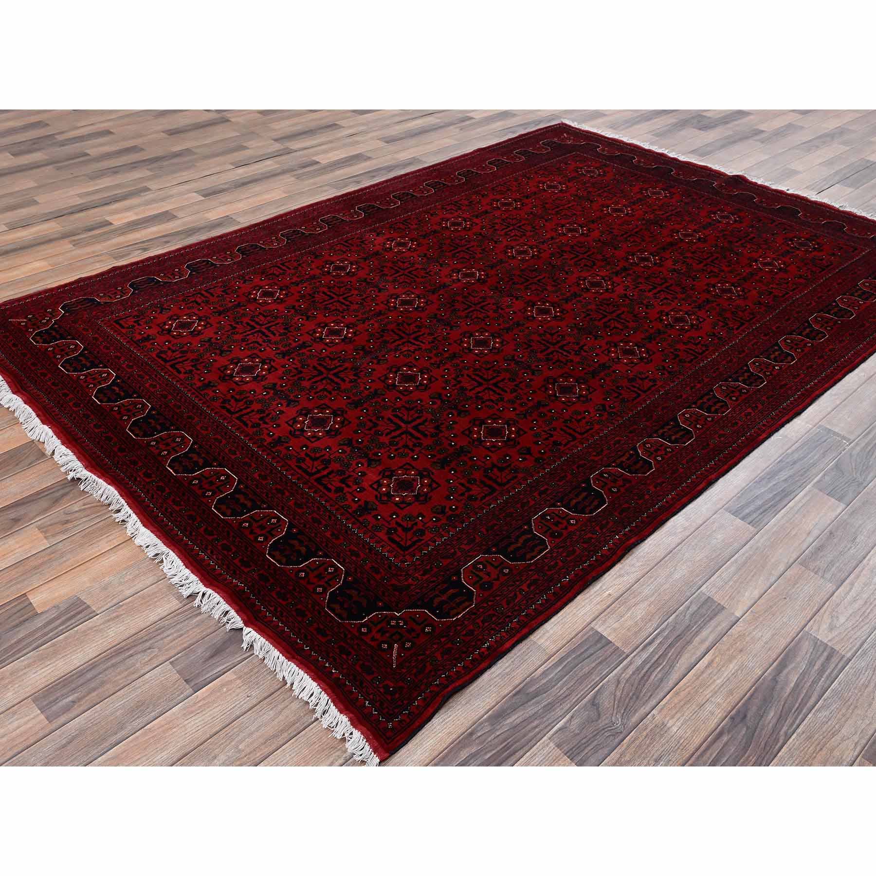 Tribal-Geometric-Hand-Knotted-Rug-12530