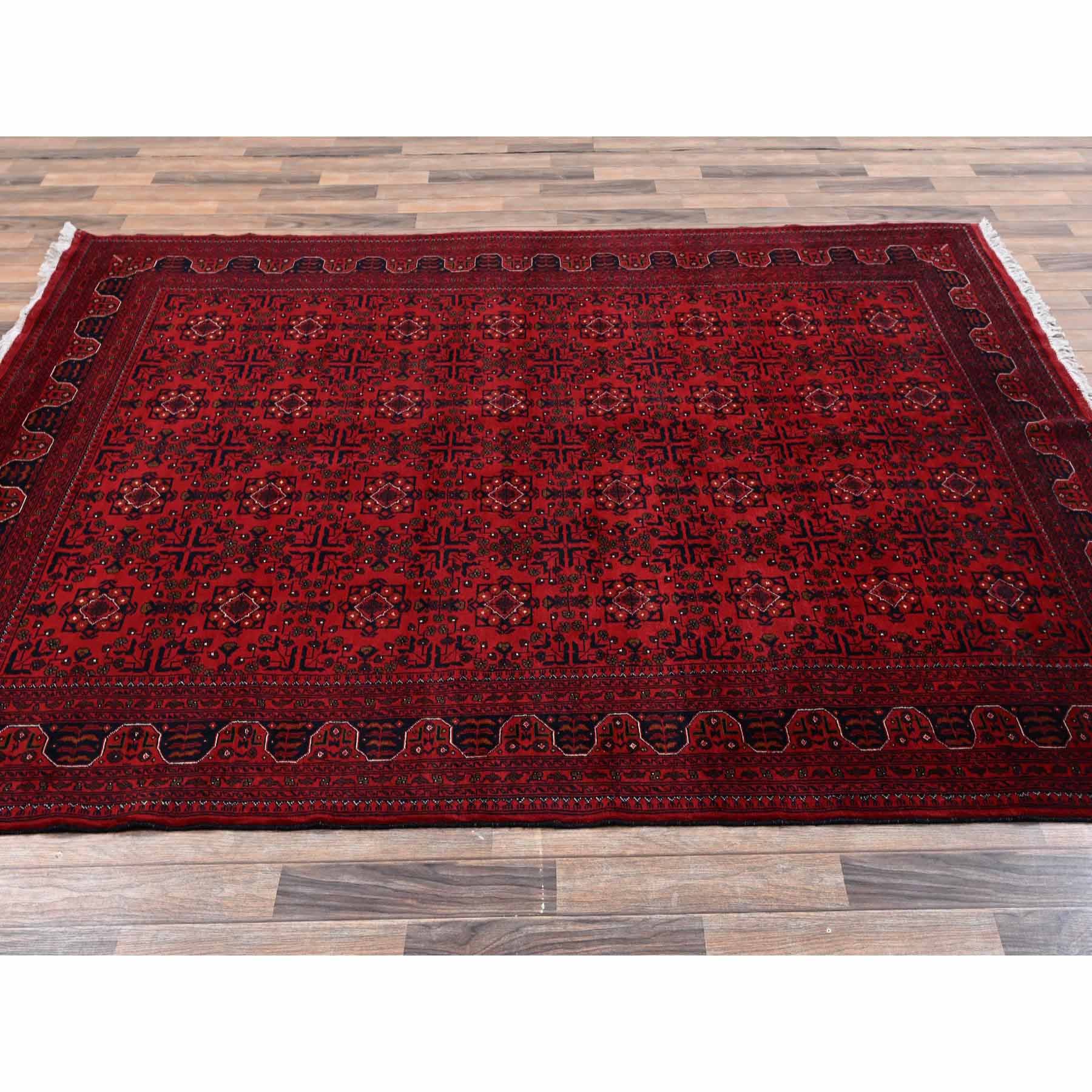 Tribal-Geometric-Hand-Knotted-Rug-12530