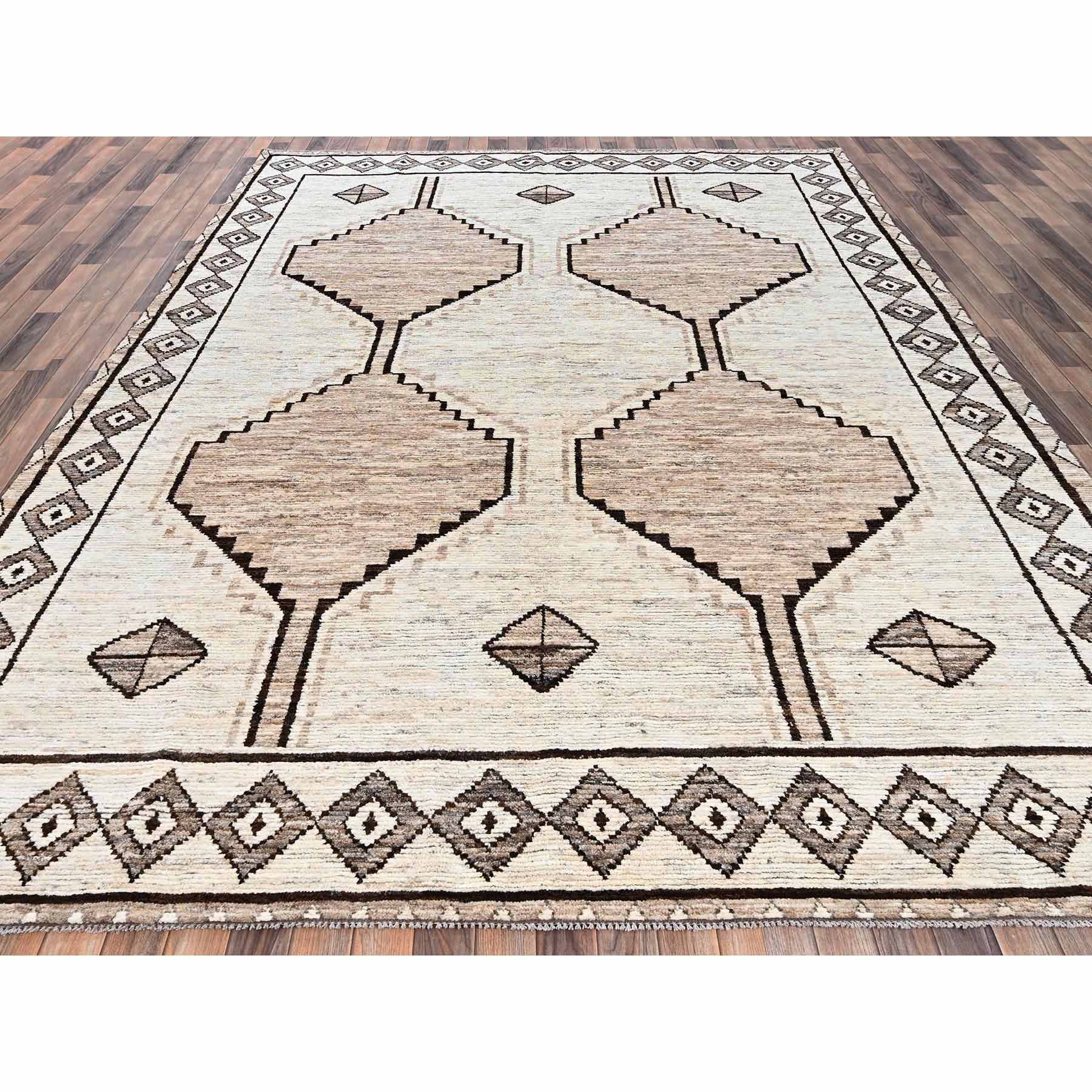 Tribal-Geometric-Hand-Knotted-Rug-12540