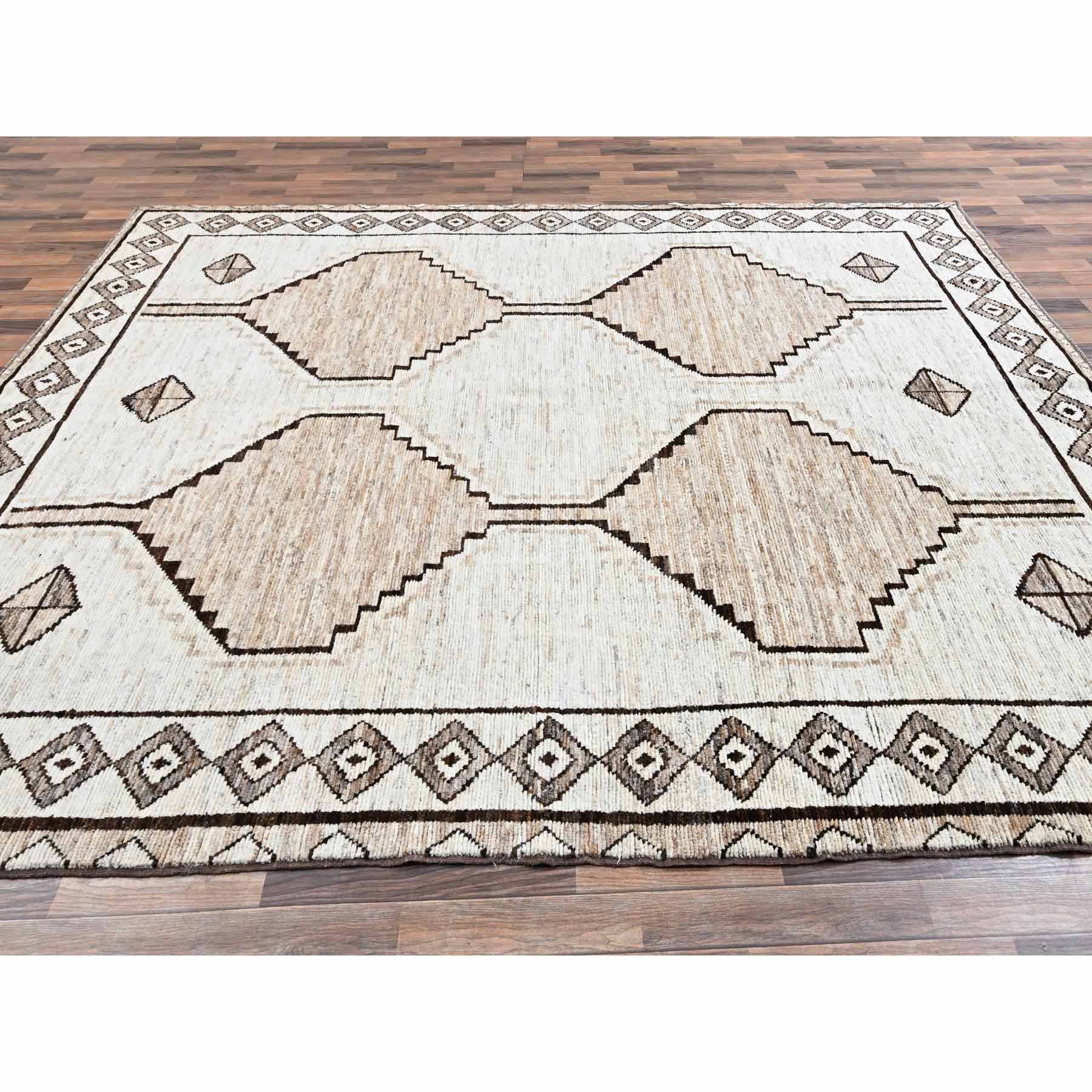 Tribal-Geometric-Hand-Knotted-Rug-12540