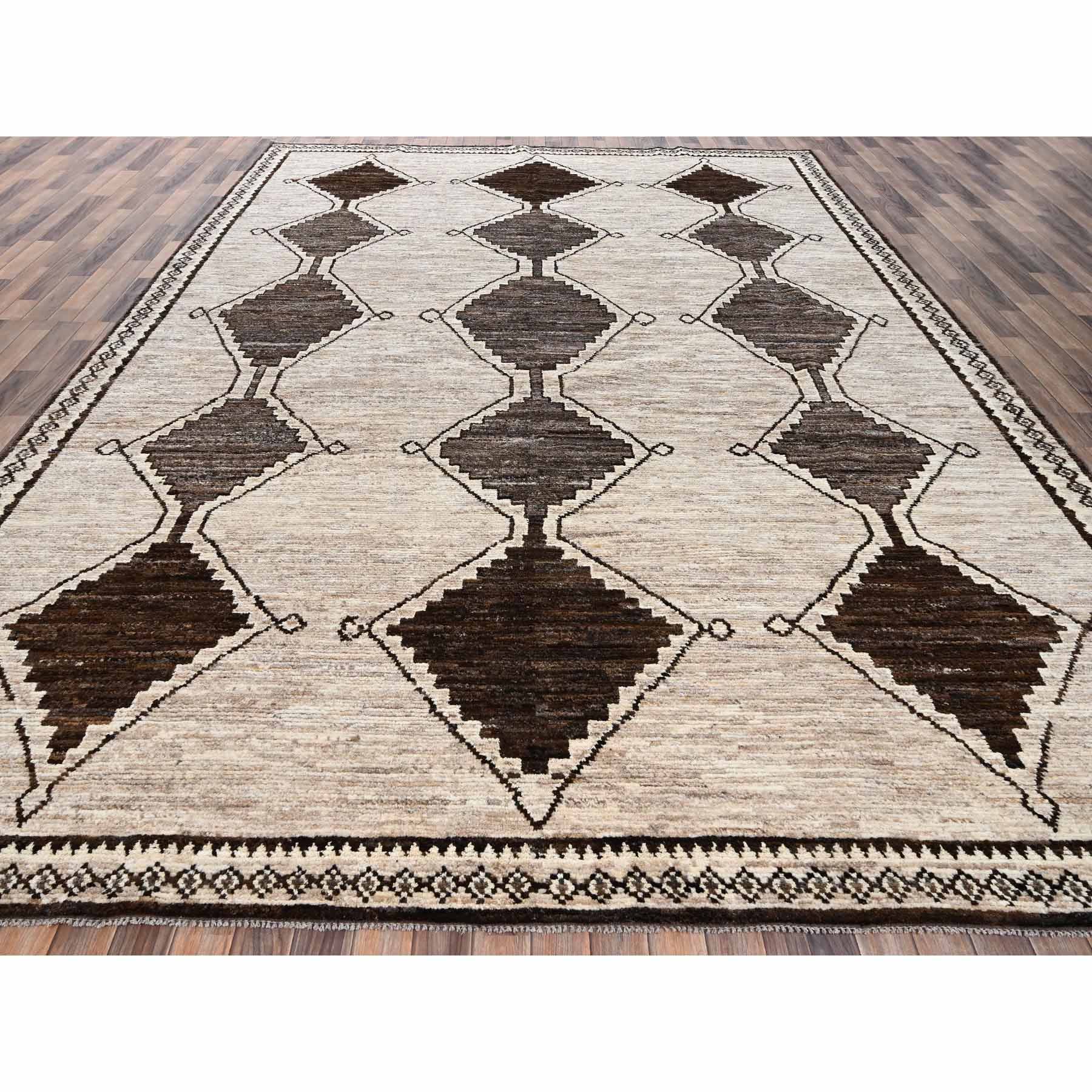 Tribal-Geometric-Hand-Knotted-Rug-12575