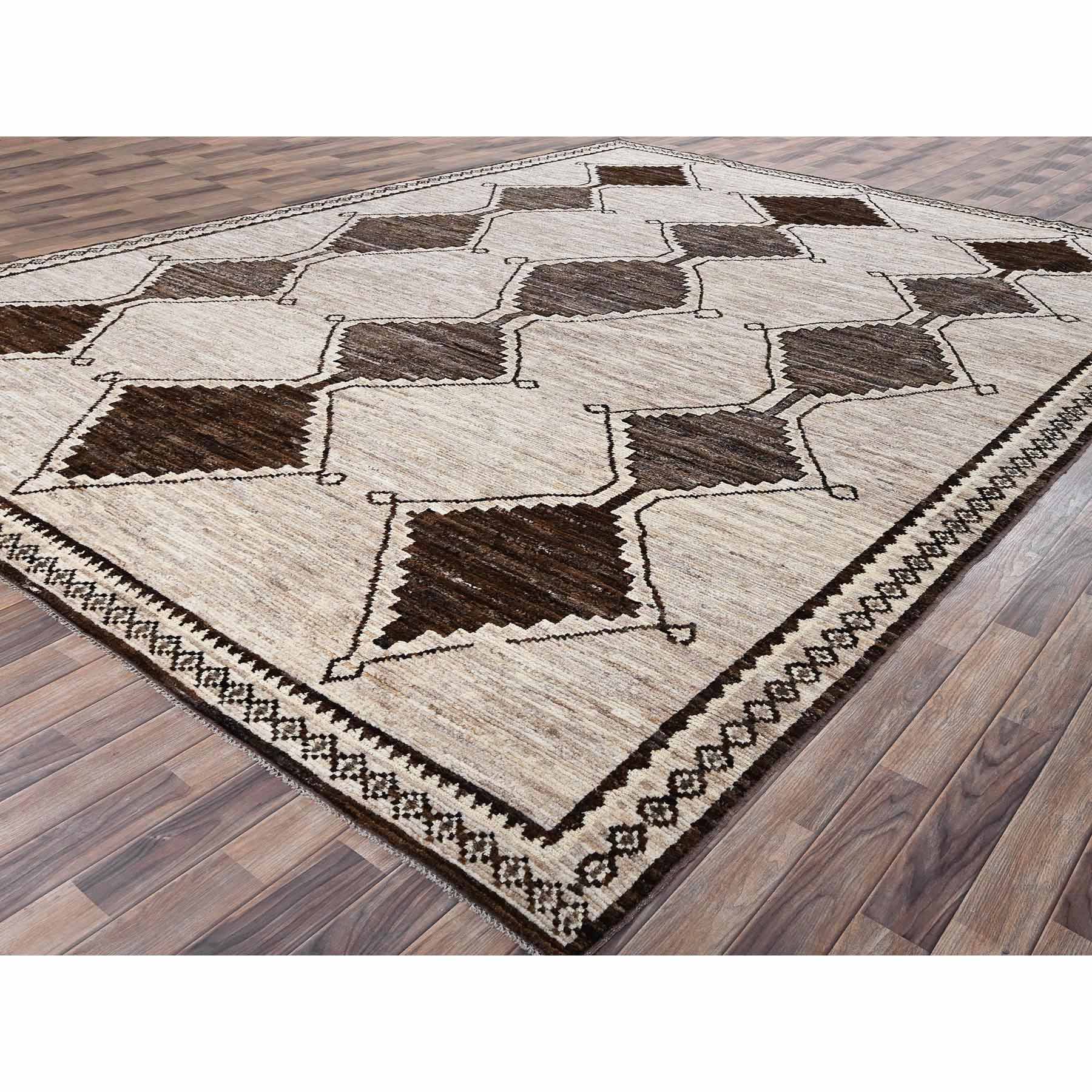 Tribal-Geometric-Hand-Knotted-Rug-12575