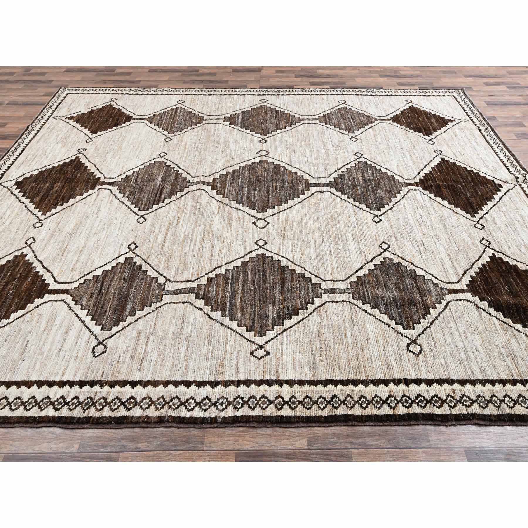 Tribal-Geometric-Hand-Knotted-Rug-12575