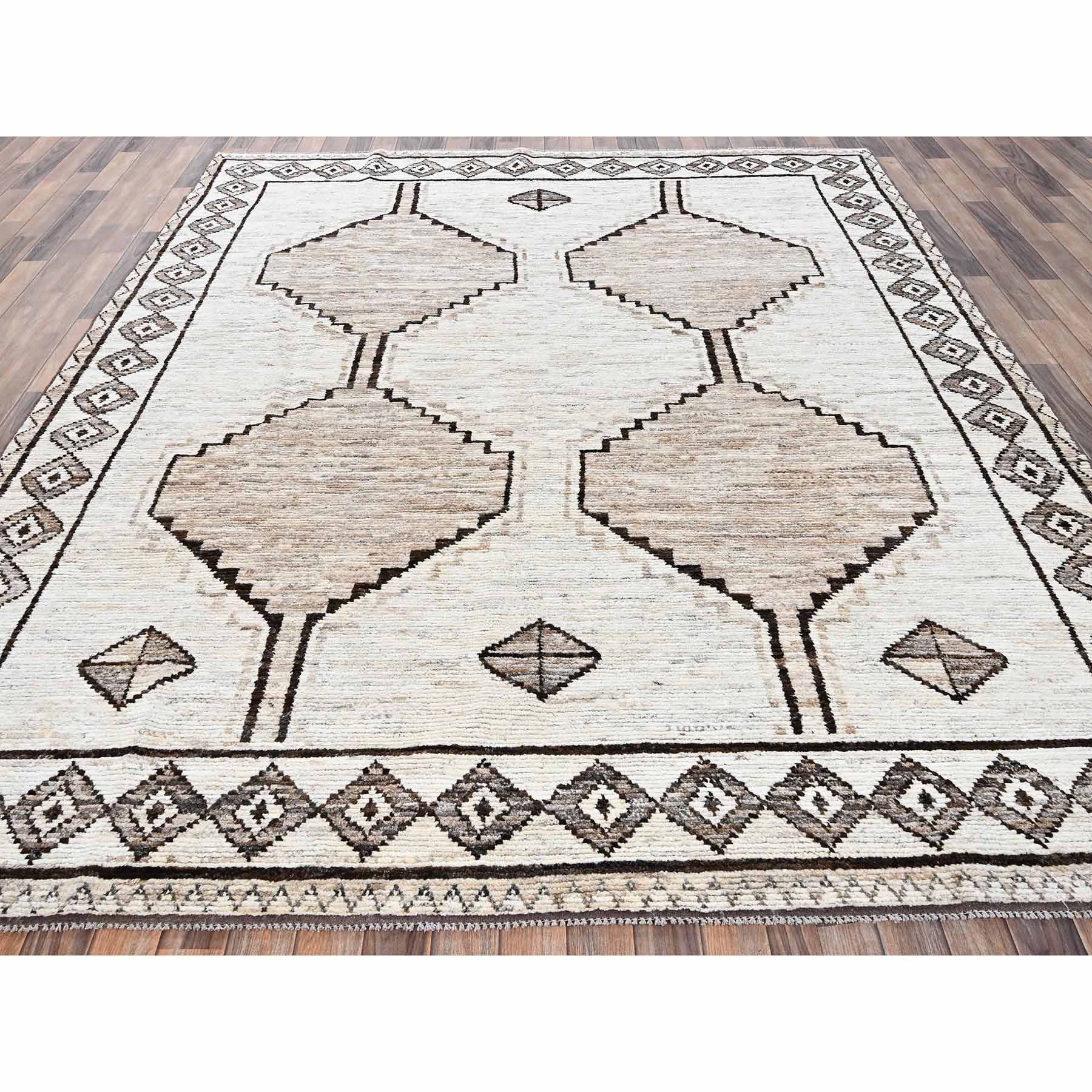 Tribal-Geometric-Hand-Knotted-Rug-12580