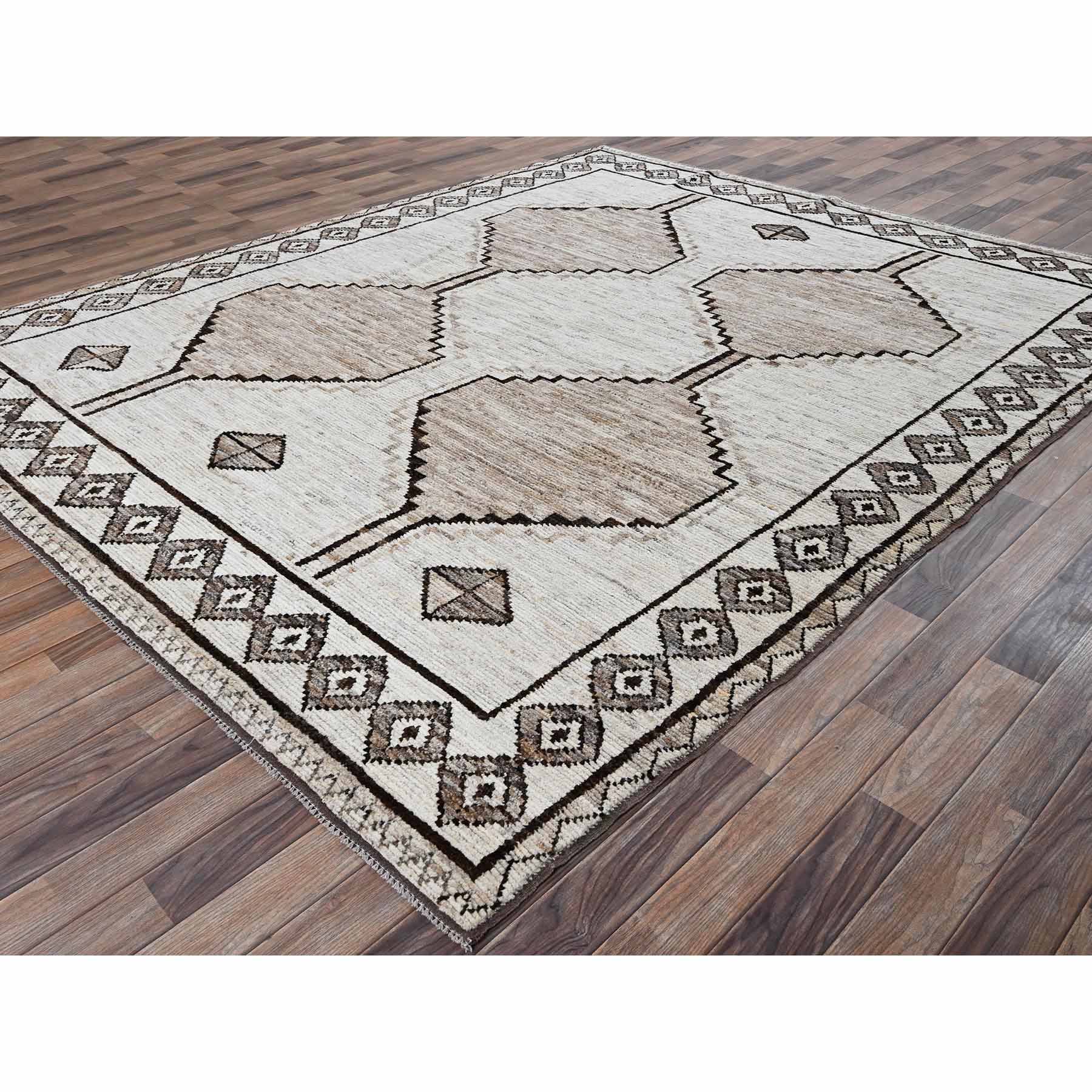 Tribal-Geometric-Hand-Knotted-Rug-12580