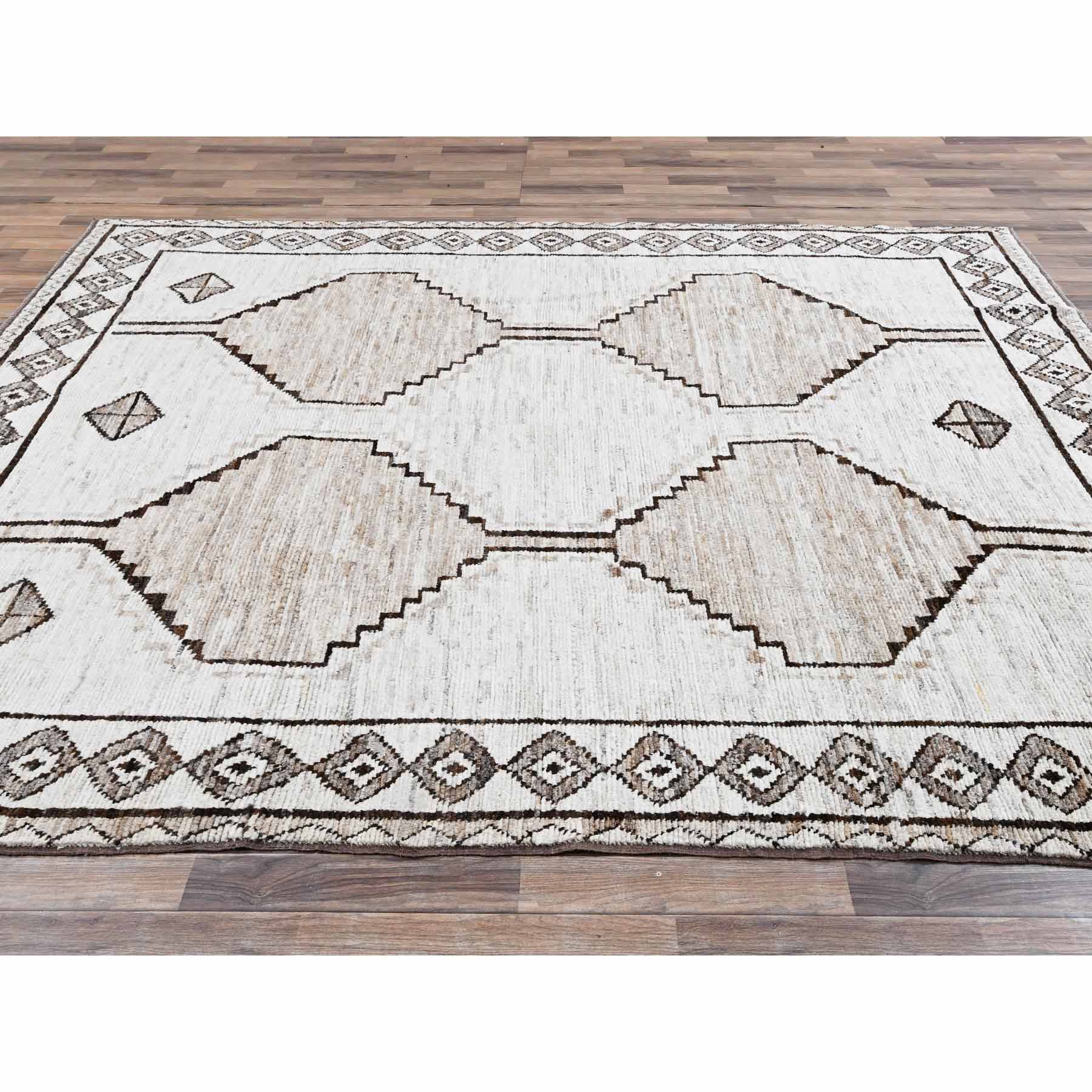 Tribal-Geometric-Hand-Knotted-Rug-12580