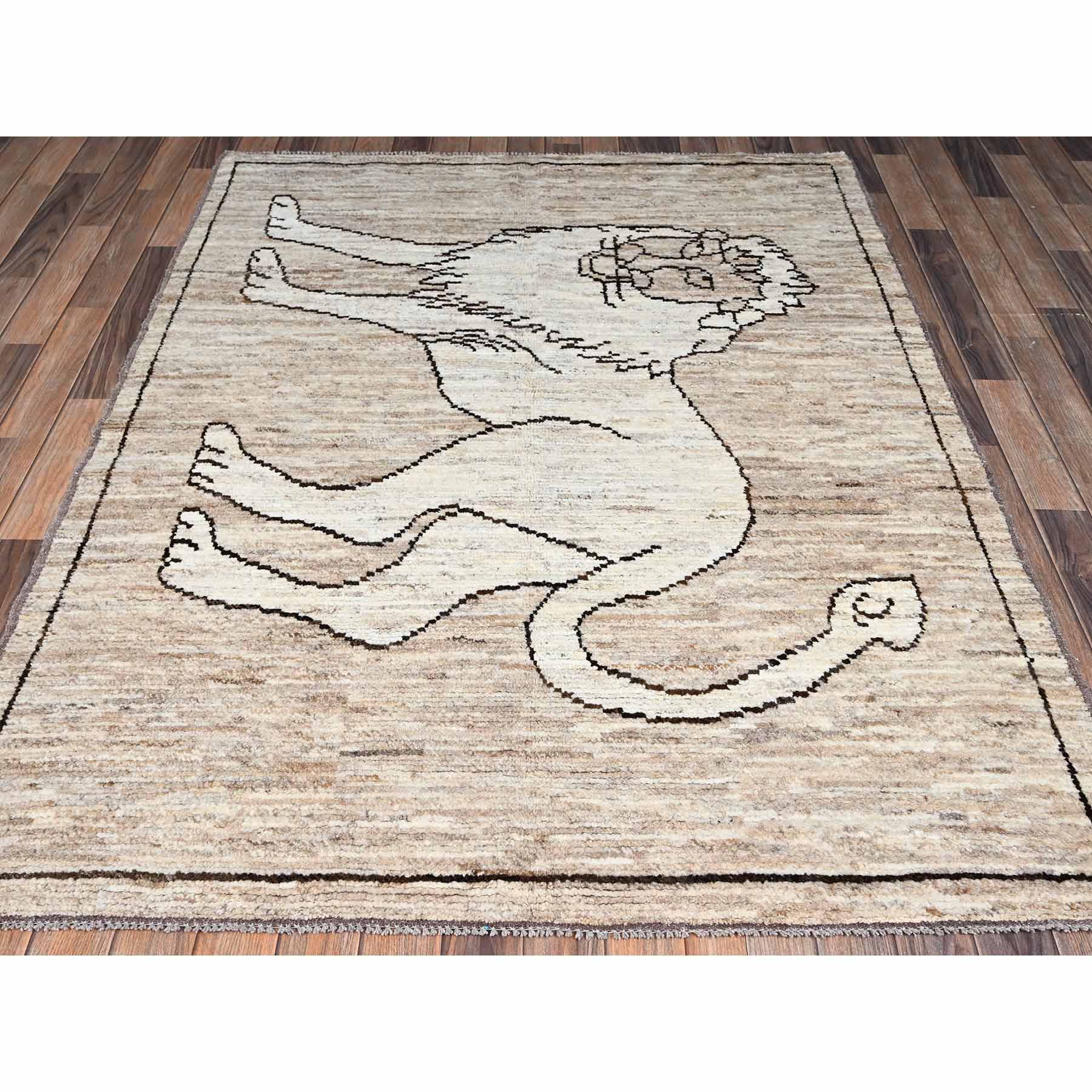Tribal-Geometric-Hand-Knotted-Rug-12590