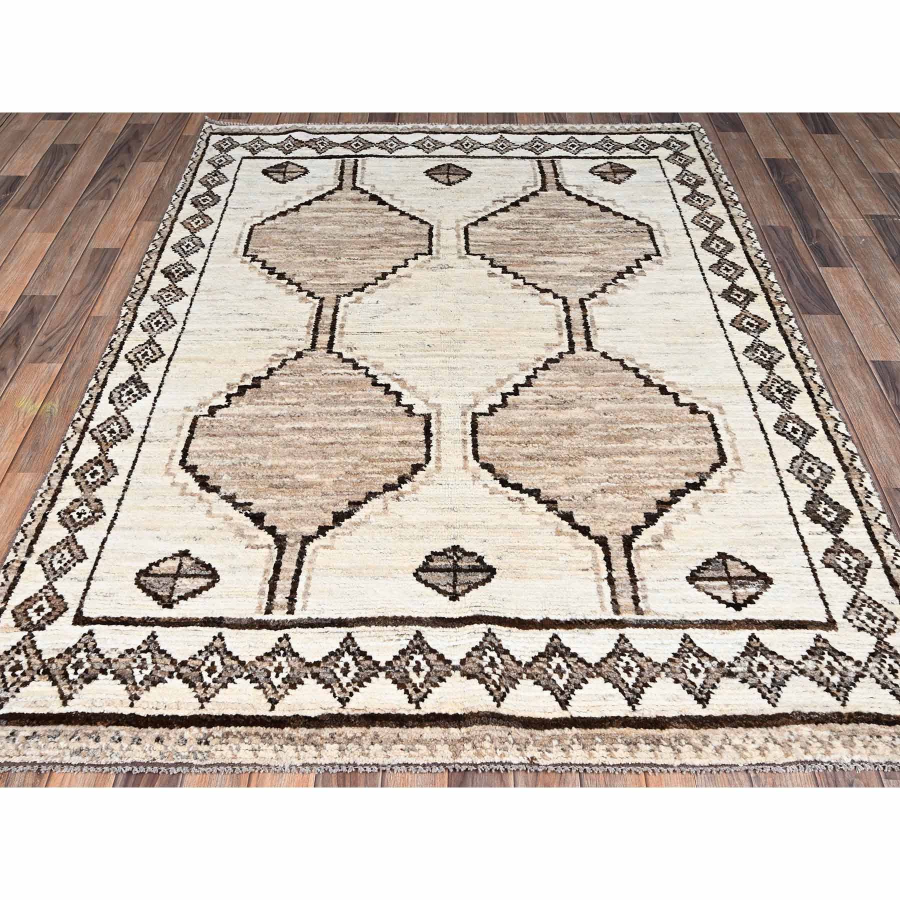Tribal-Geometric-Hand-Knotted-Rug-12595