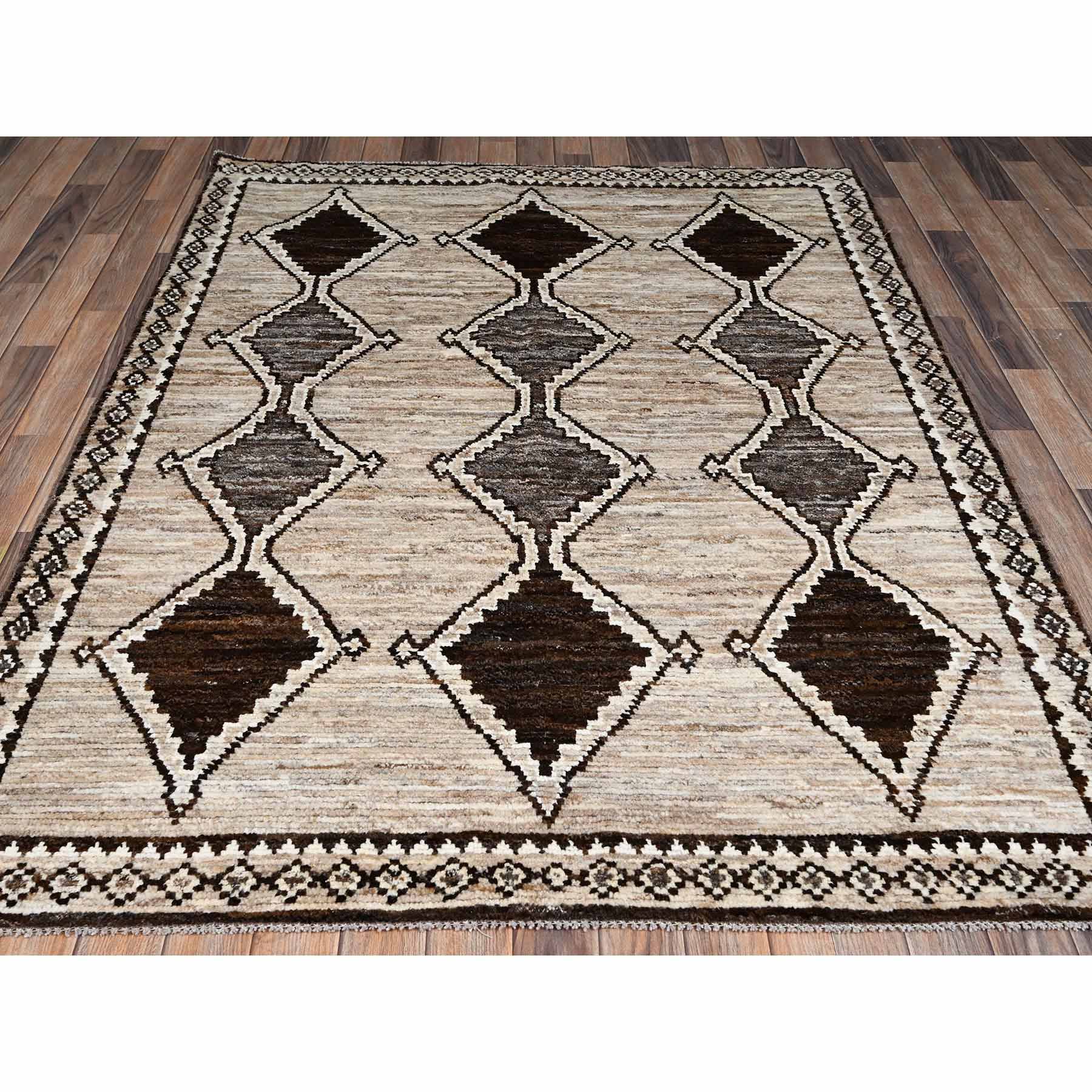 Tribal-Geometric-Hand-Knotted-Rug-12605