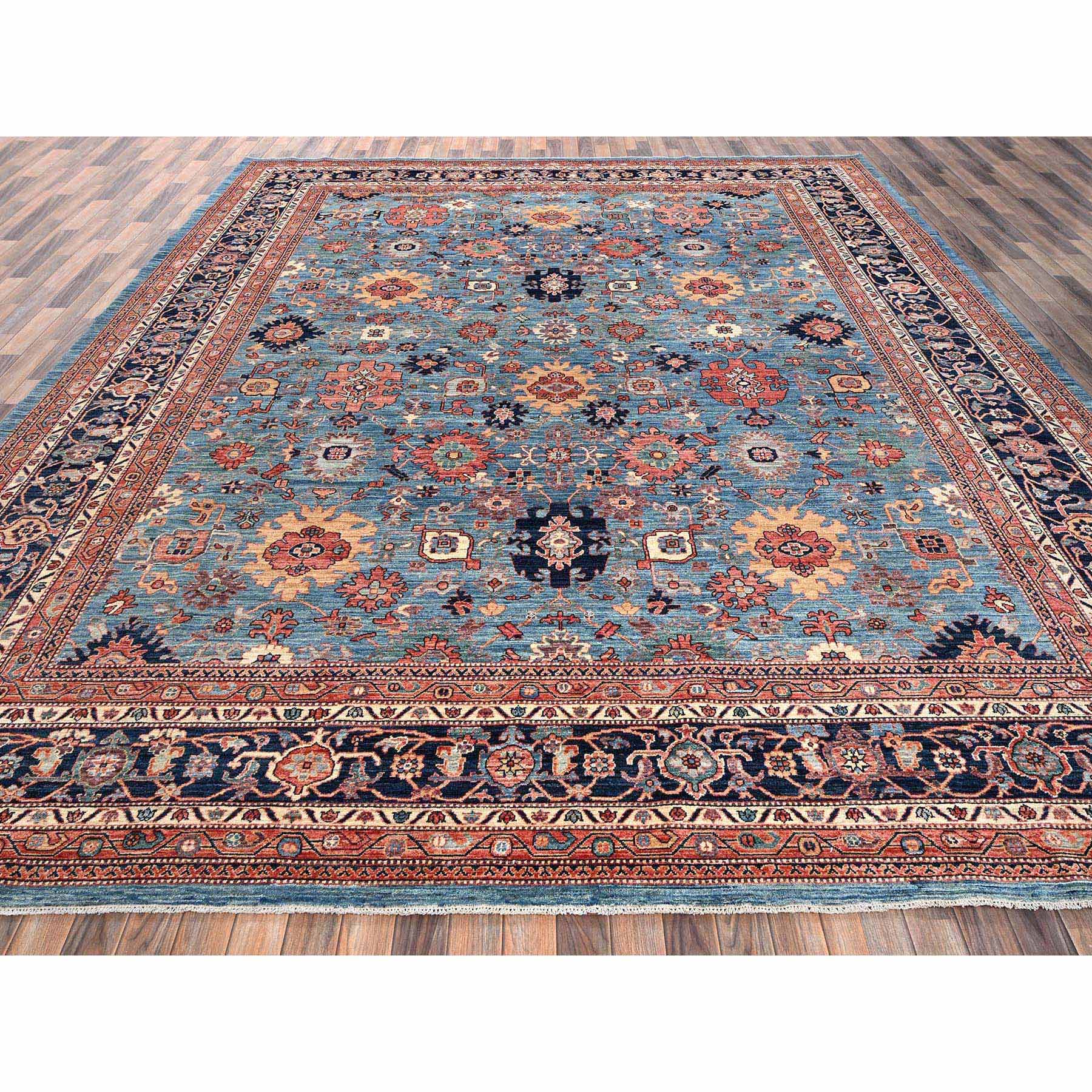 Tribal-Geometric-Hand-Knotted-Rug-12830