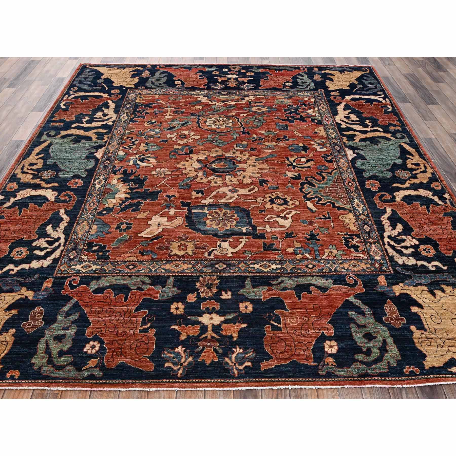 Tribal-Geometric-Hand-Knotted-Rug-12835