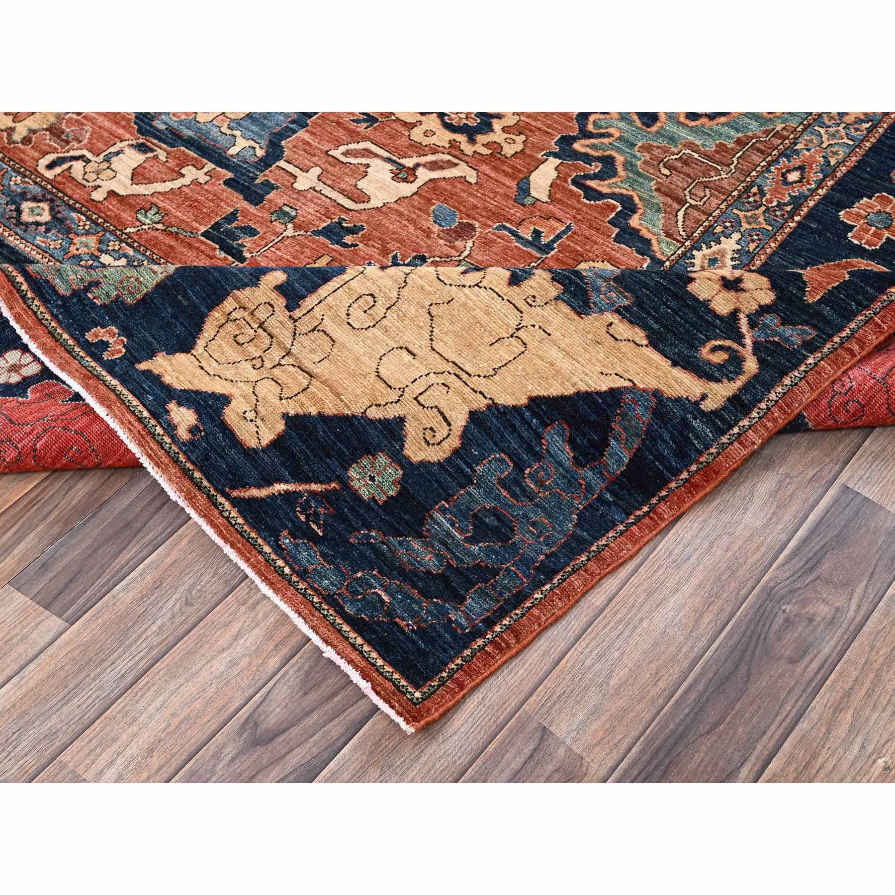 Tribal-Geometric-Hand-Knotted-Rug-12835