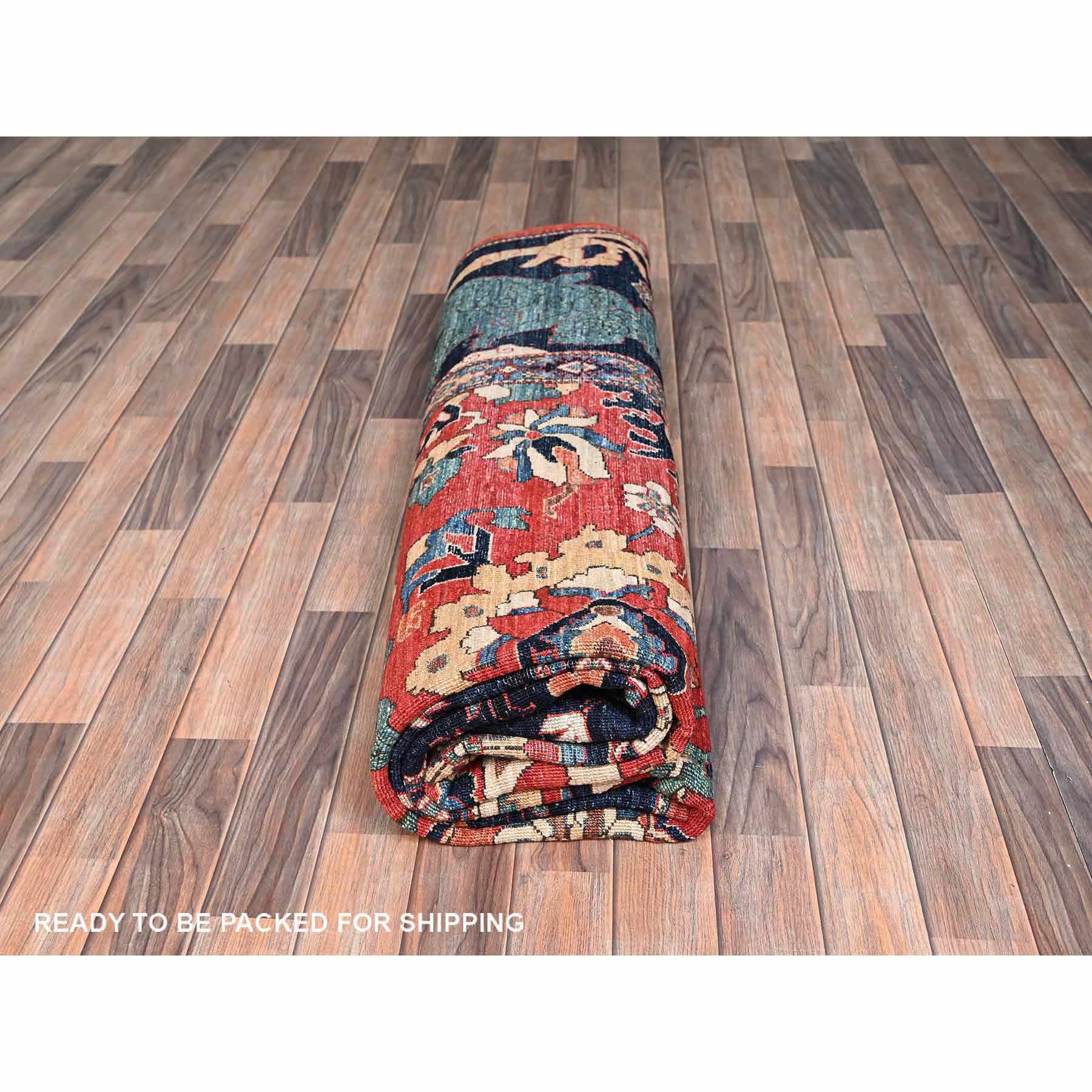 Tribal-Geometric-Hand-Knotted-Rug-12835