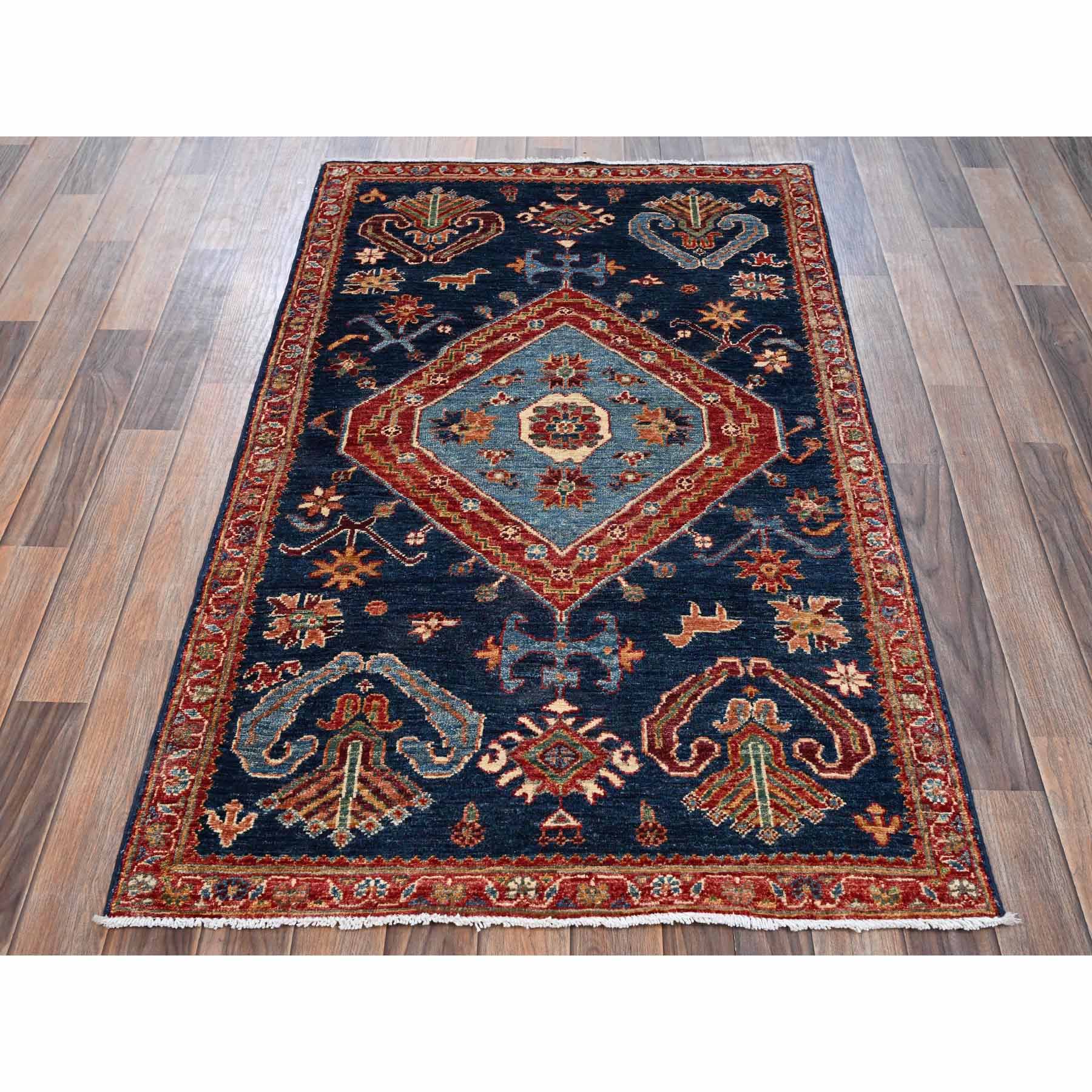 Tribal-Geometric-Hand-Knotted-Rug-12840