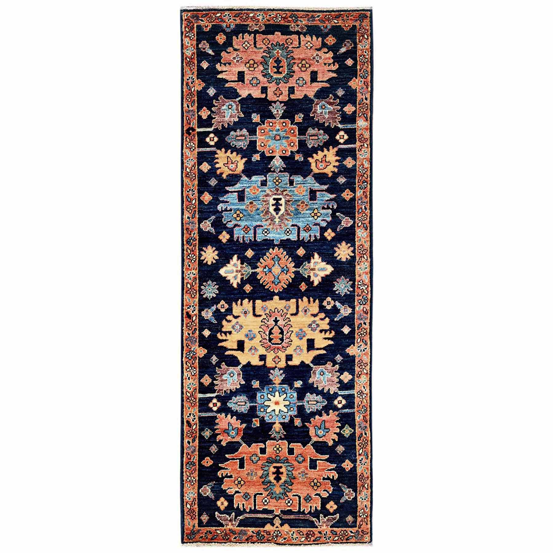 Tribal-Geometric-Hand-Knotted-Rug-12845