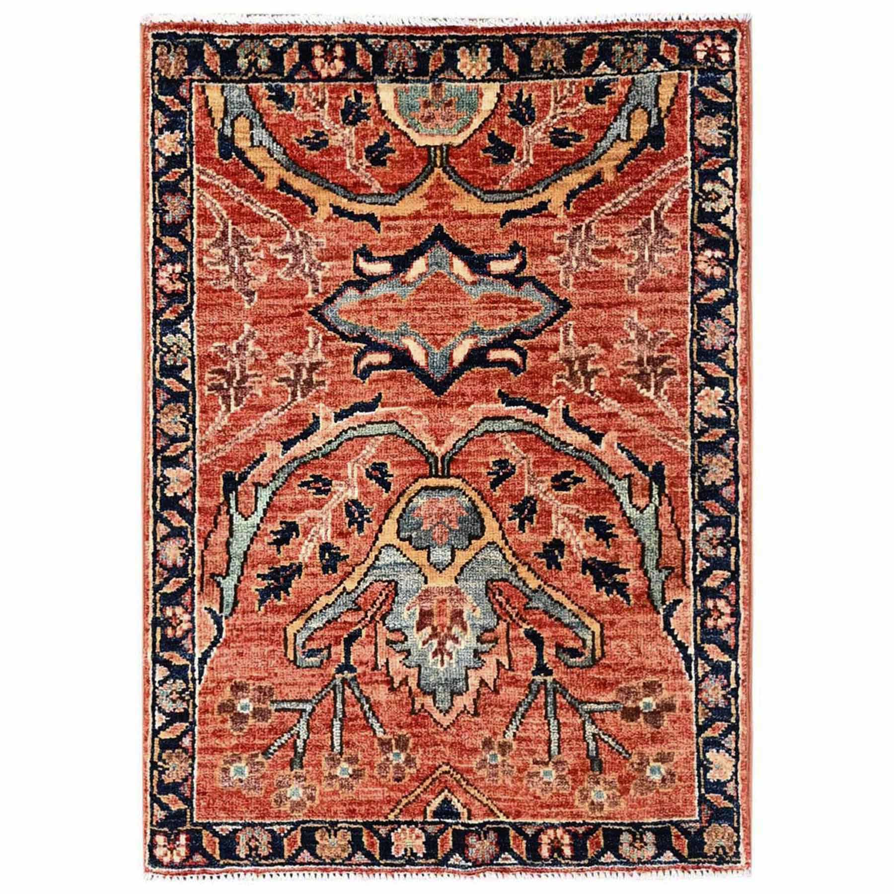 Tribal-Geometric-Hand-Knotted-Rug-12850