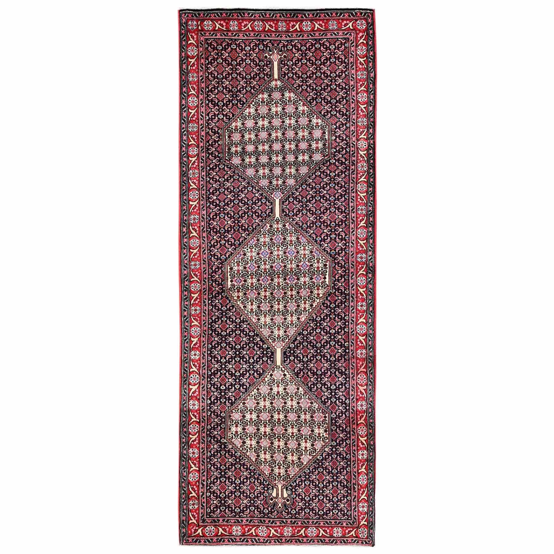 Tribal-Geometric-Hand-Knotted-Rug-12915