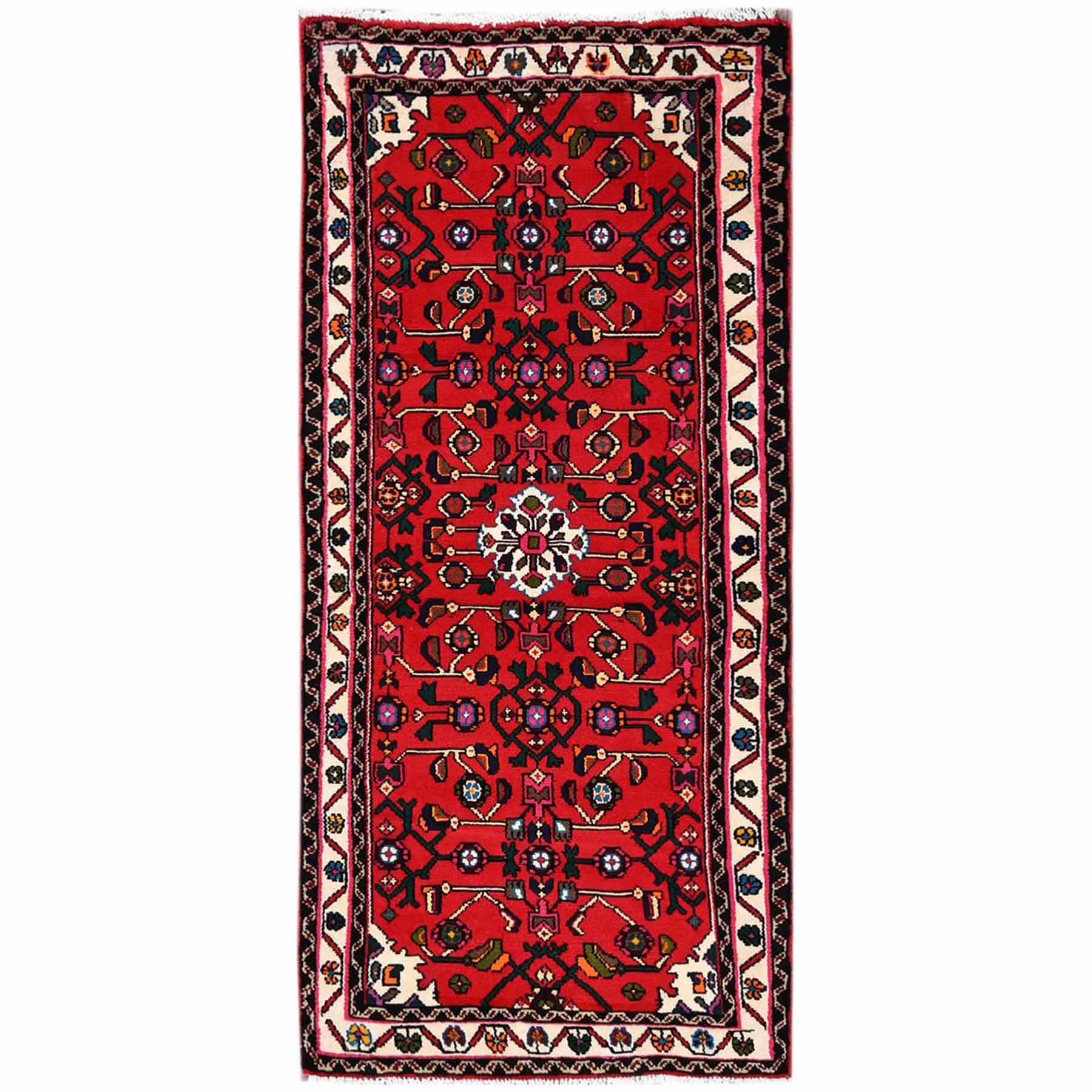 Tribal-Geometric-Hand-Knotted-Rug-12965