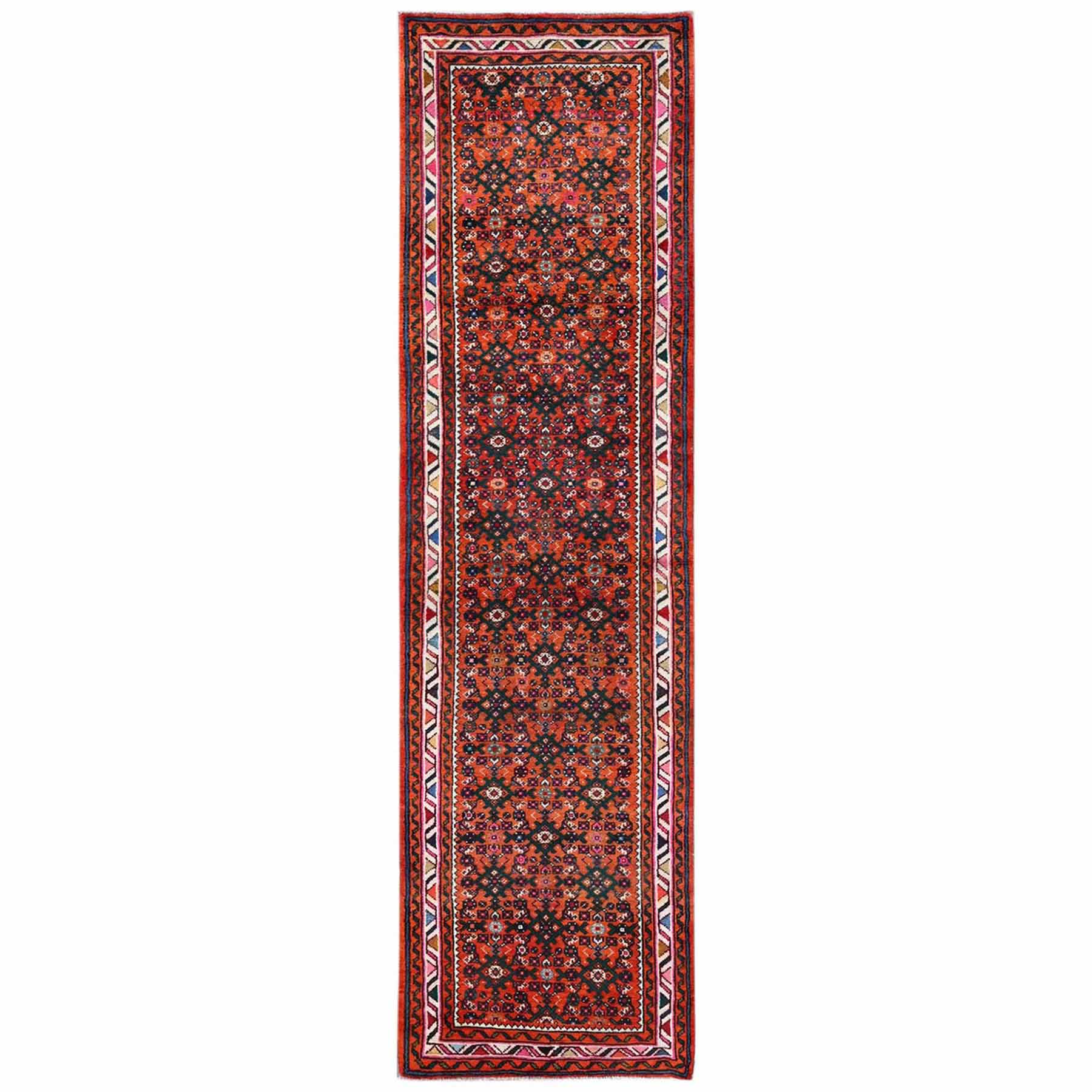 Tribal-Geometric-Hand-Knotted-Rug-12970