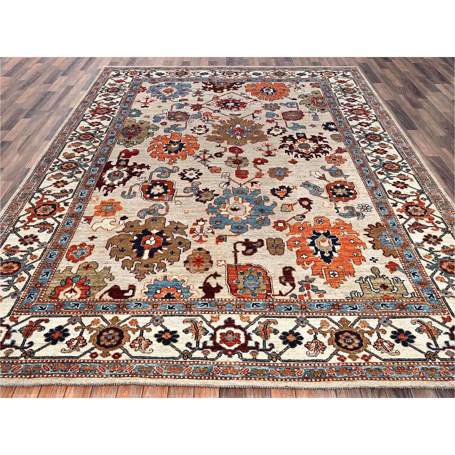 Tribal-Geometric-Hand-Knotted-Rug-13220