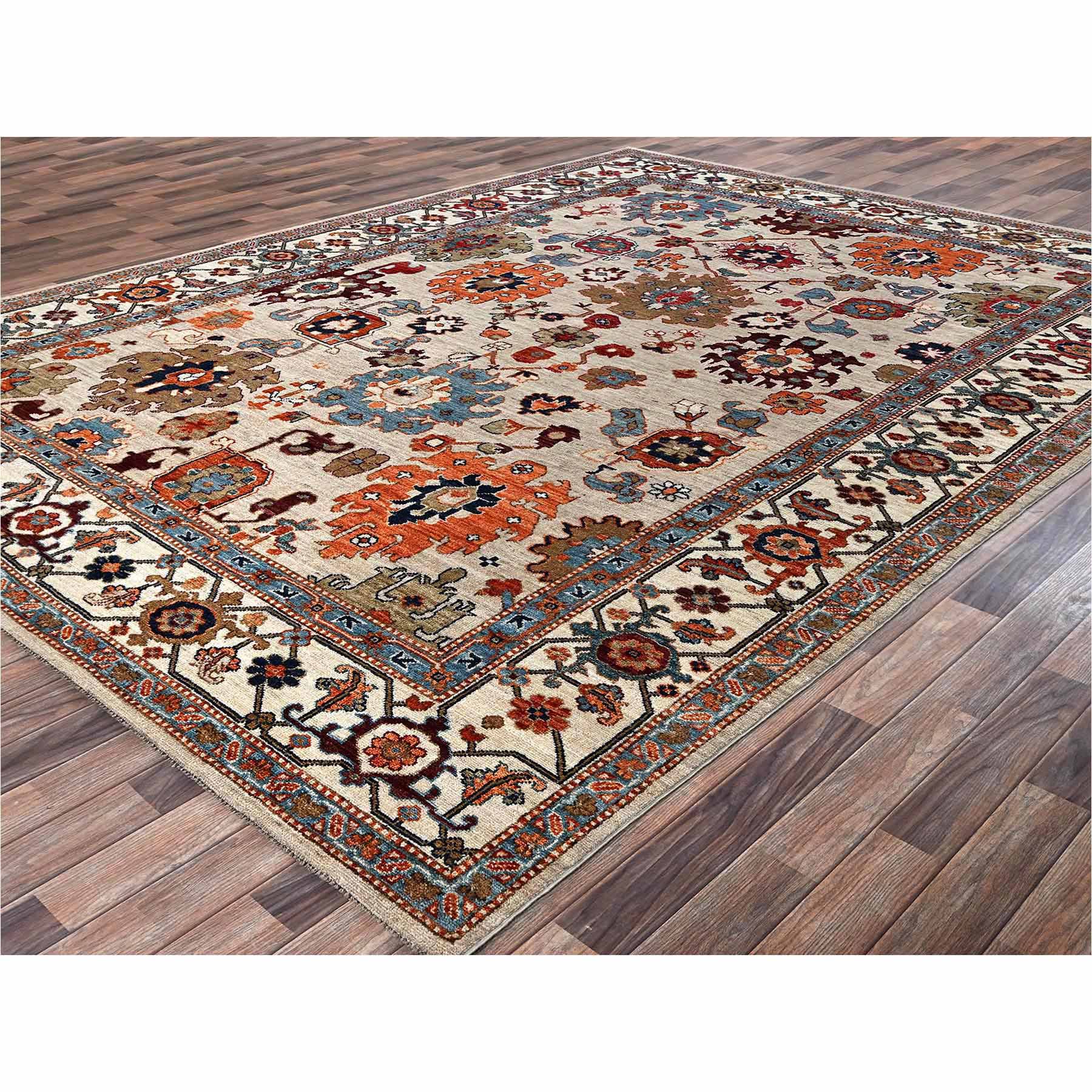 Tribal-Geometric-Hand-Knotted-Rug-13220