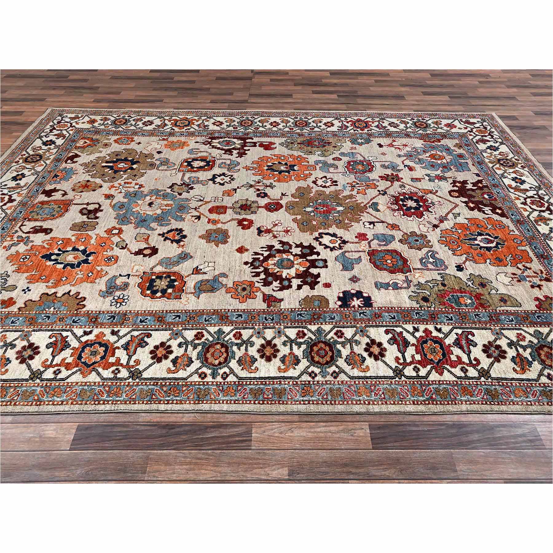 Tribal-Geometric-Hand-Knotted-Rug-13220