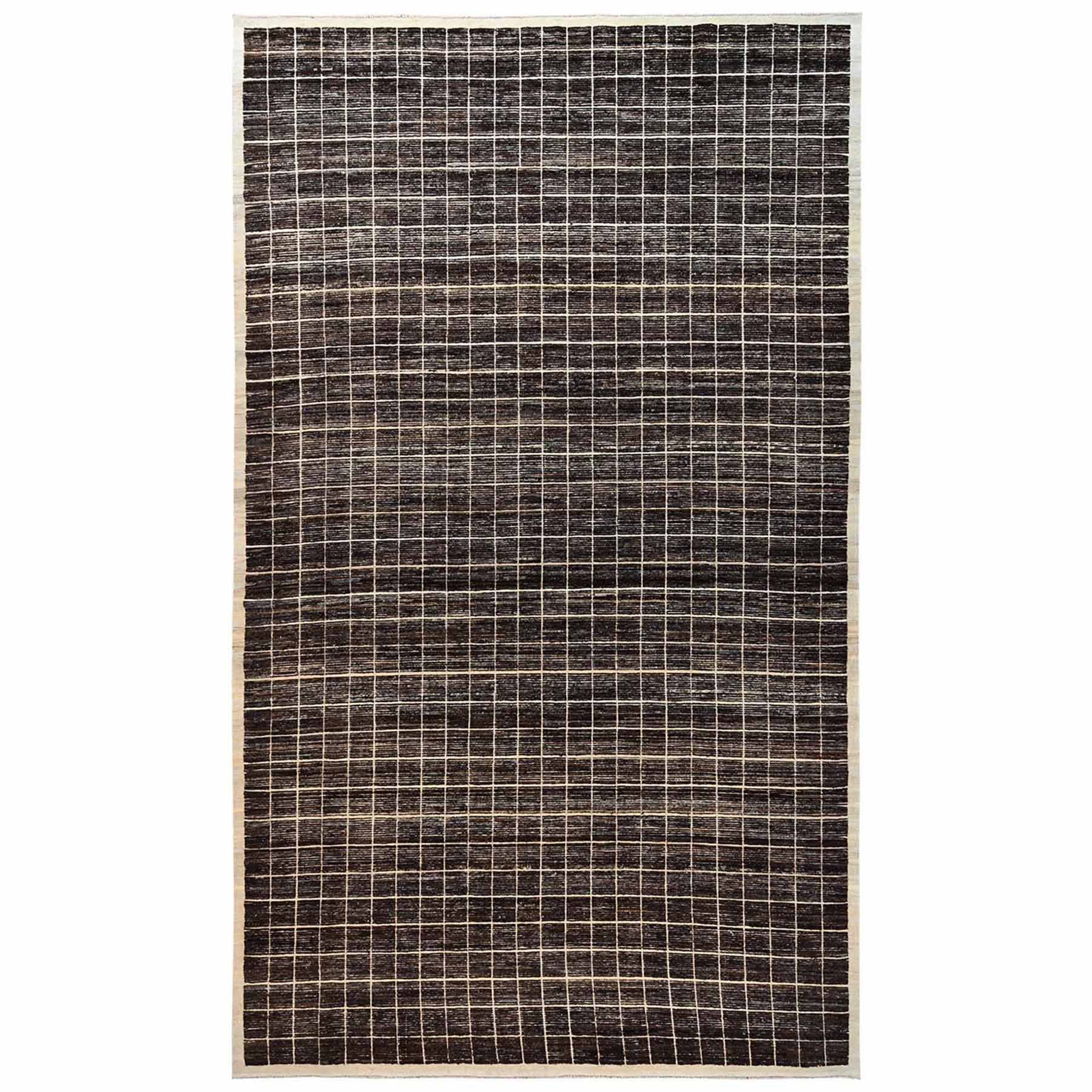Tribal-Geometric-Hand-Knotted-Rug-13495