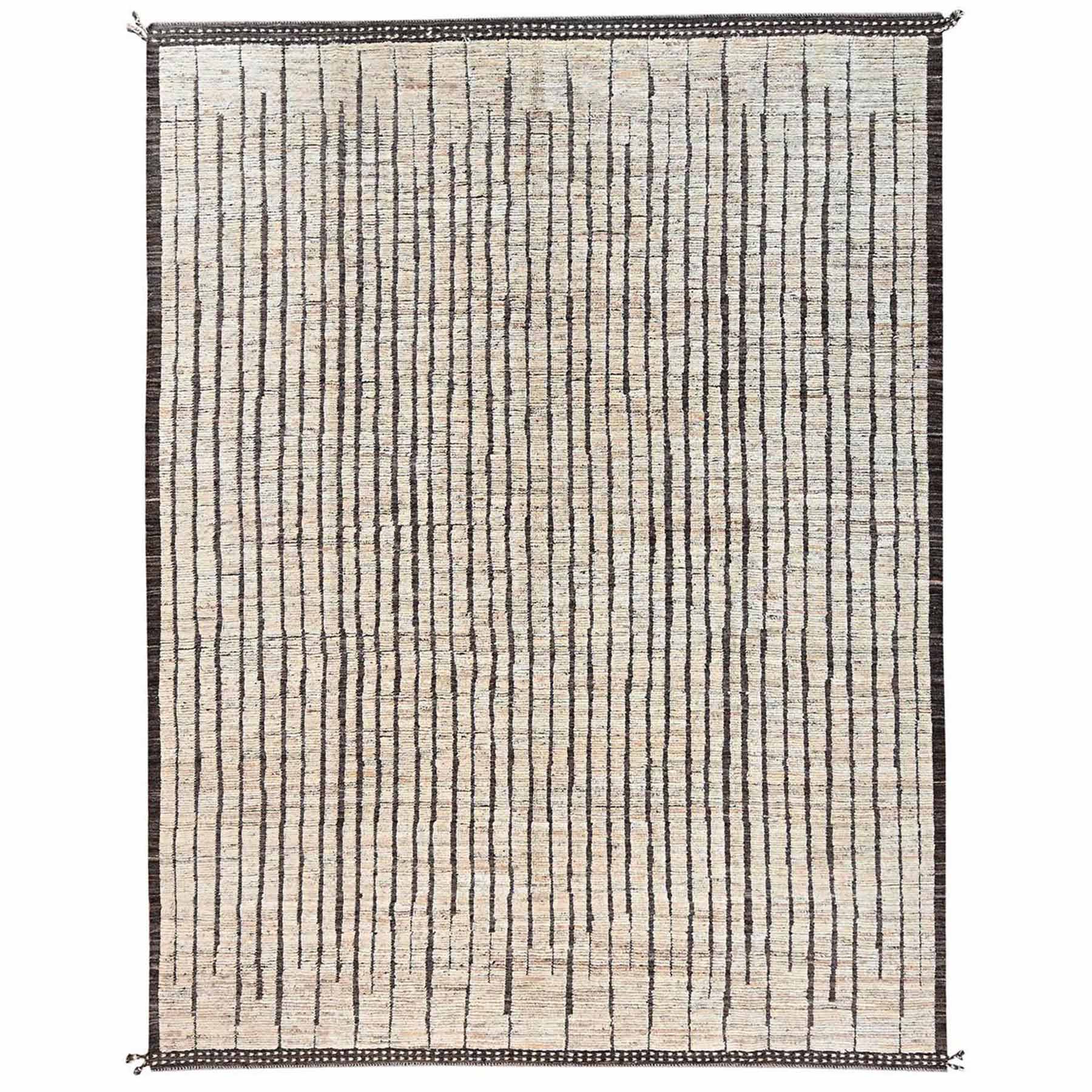 Tribal-Geometric-Hand-Knotted-Rug-13505
