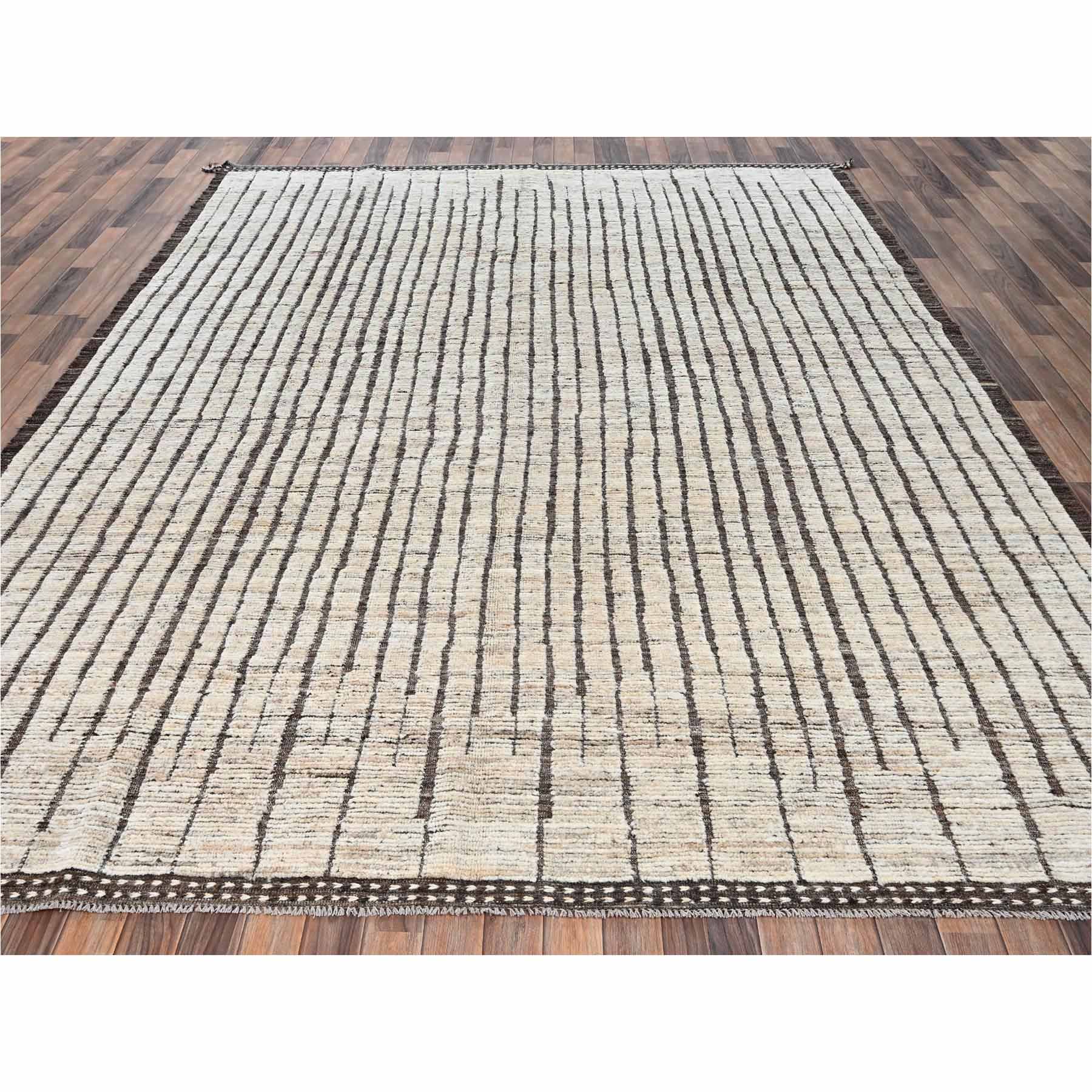 Tribal-Geometric-Hand-Knotted-Rug-13505