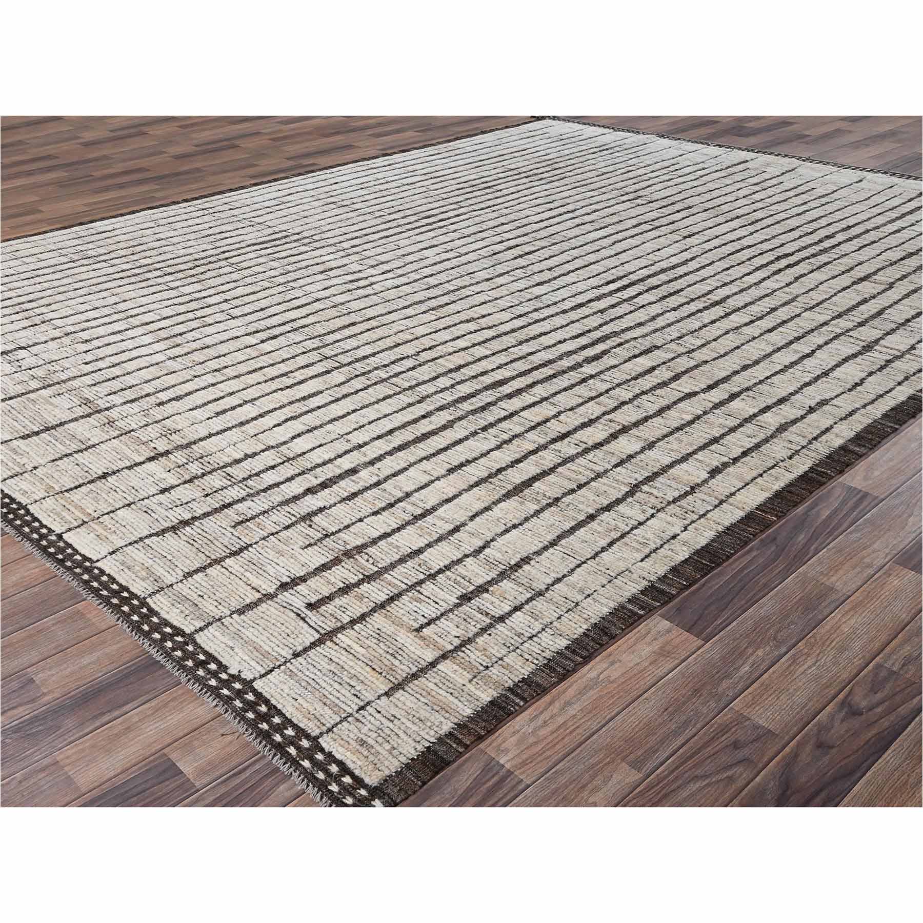 Tribal-Geometric-Hand-Knotted-Rug-13505