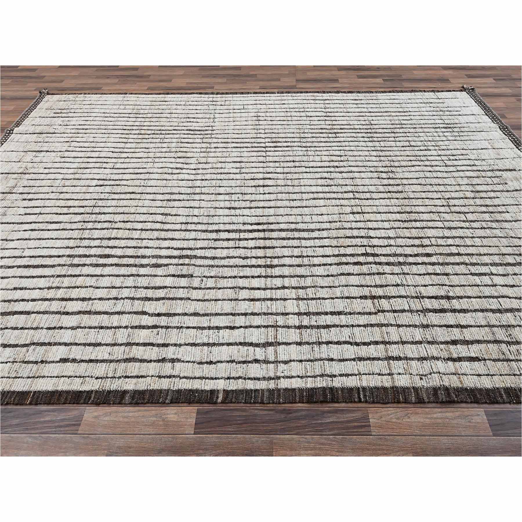 Tribal-Geometric-Hand-Knotted-Rug-13505