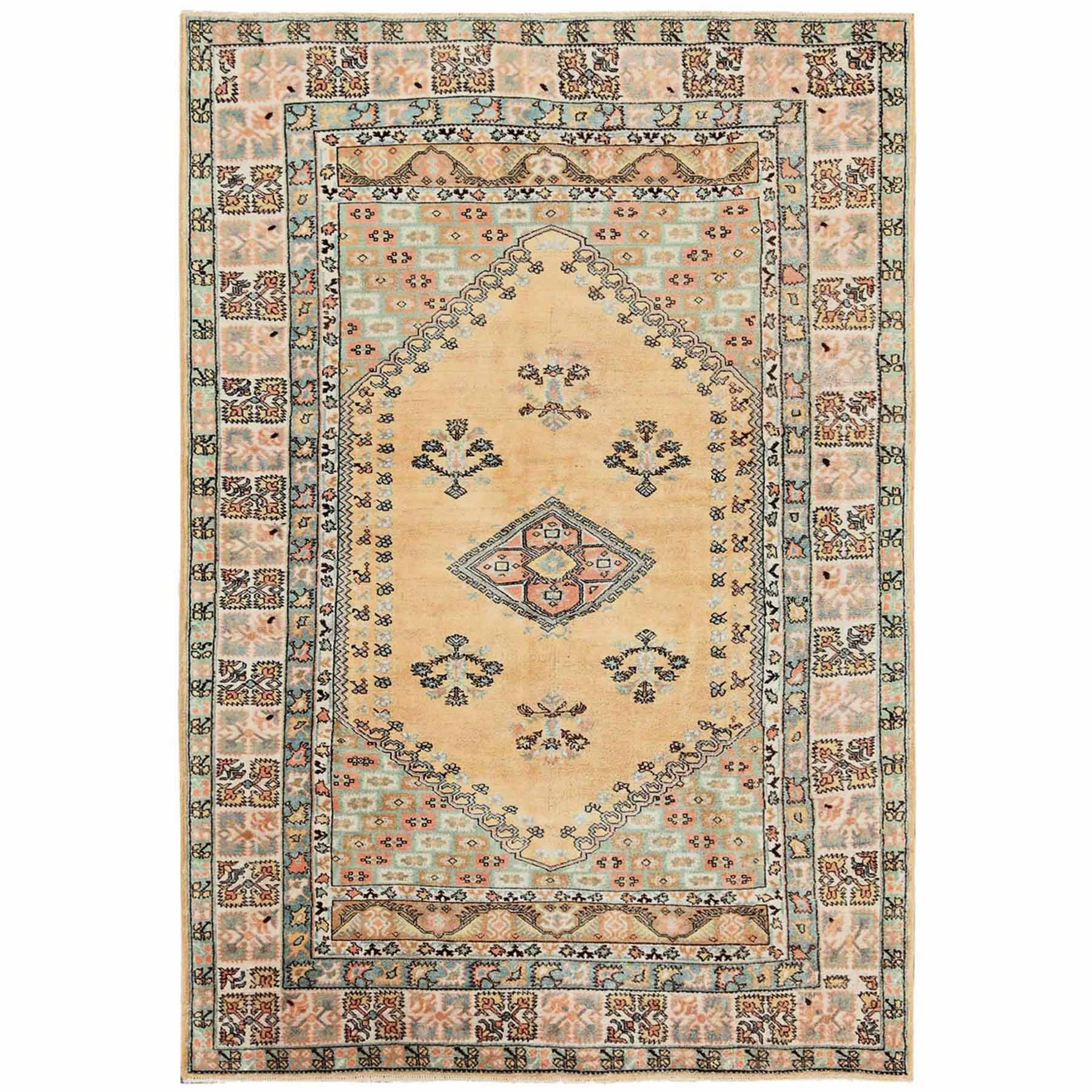 Tribal-Geometric-Hand-Knotted-Rug-13785