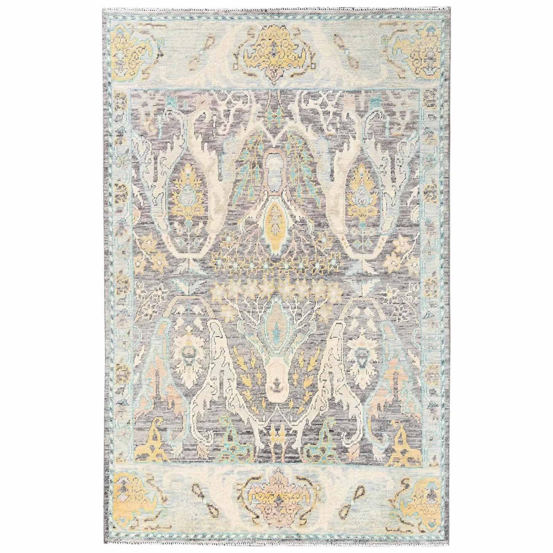 Tribal-Geometric-Hand-Knotted-Rug-13915