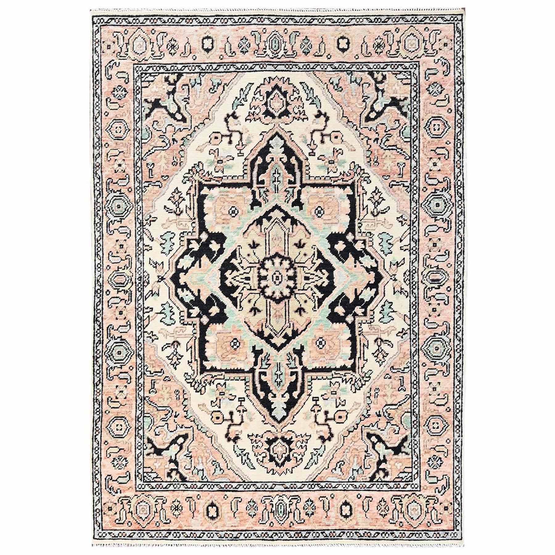 Tribal-Geometric-Hand-Knotted-Rug-13990