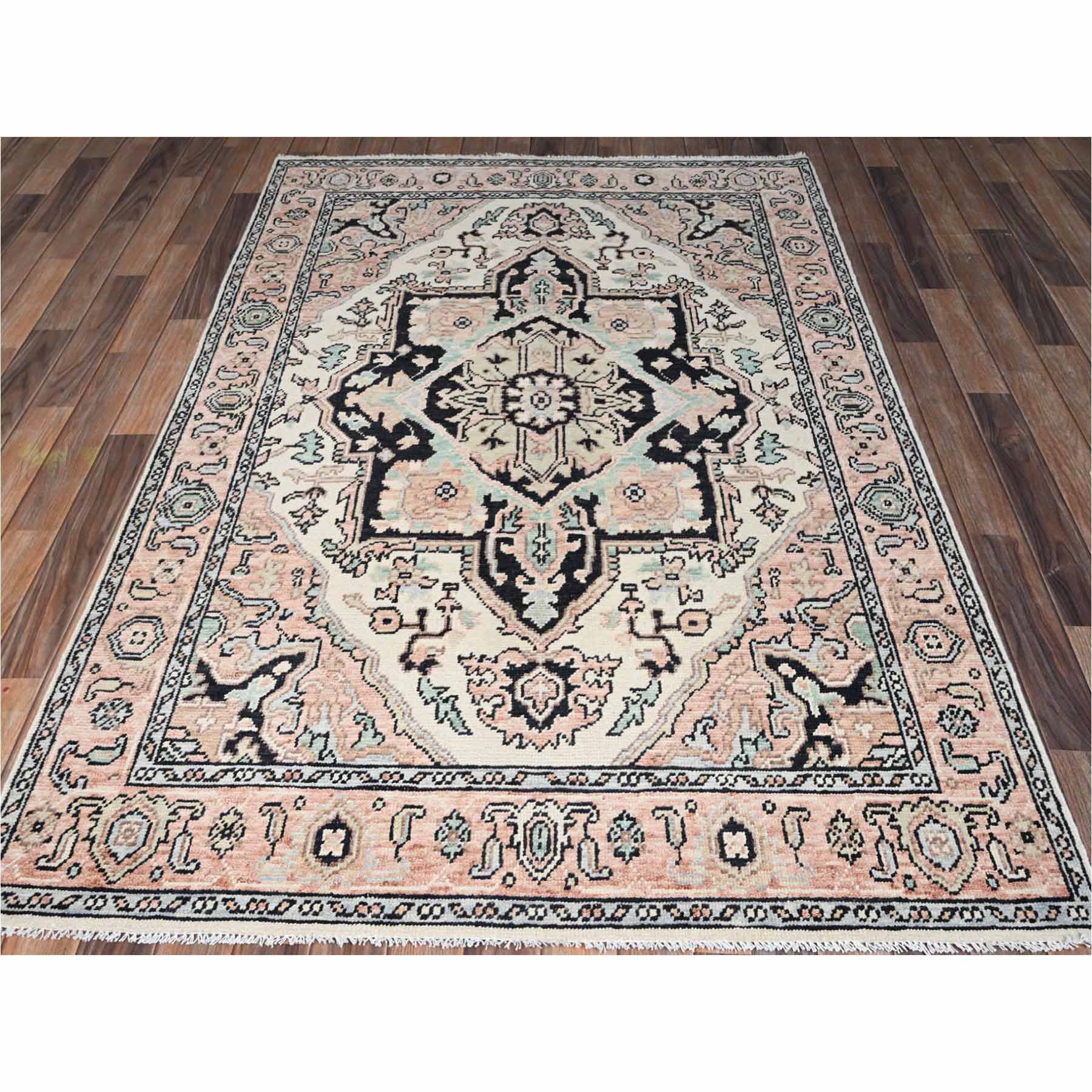 Tribal-Geometric-Hand-Knotted-Rug-13990