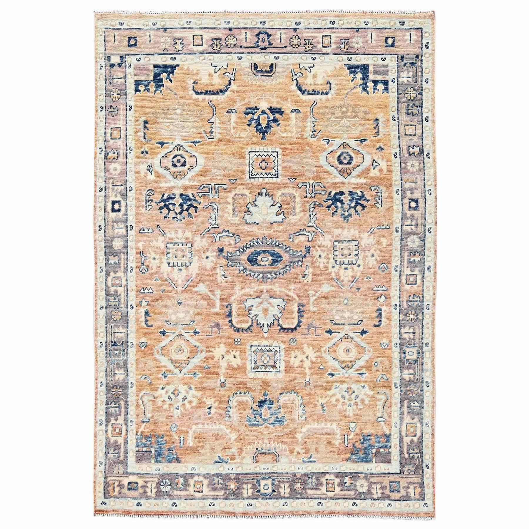 Tribal-Geometric-Hand-Knotted-Rug-13995