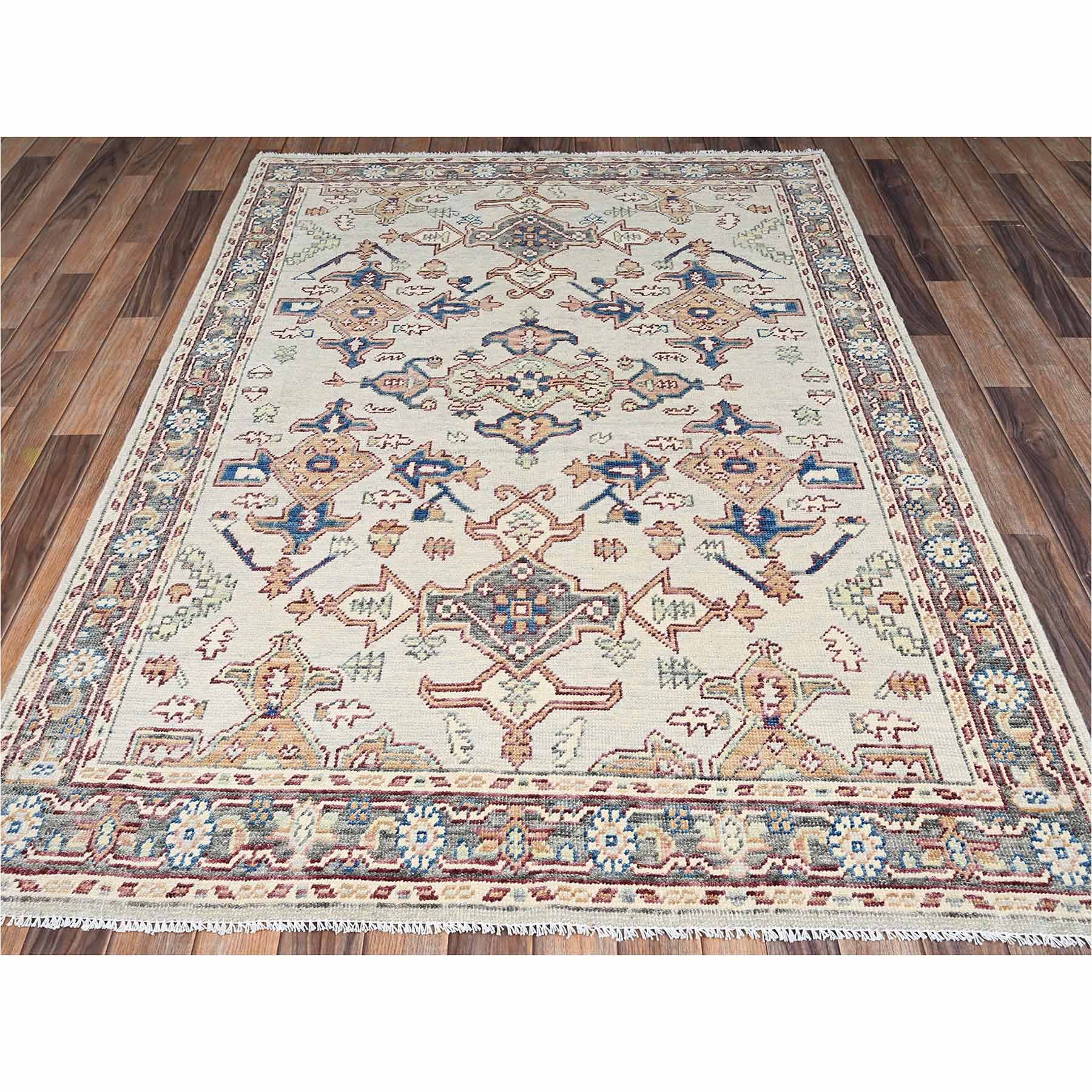 Tribal-Geometric-Hand-Knotted-Rug-14000