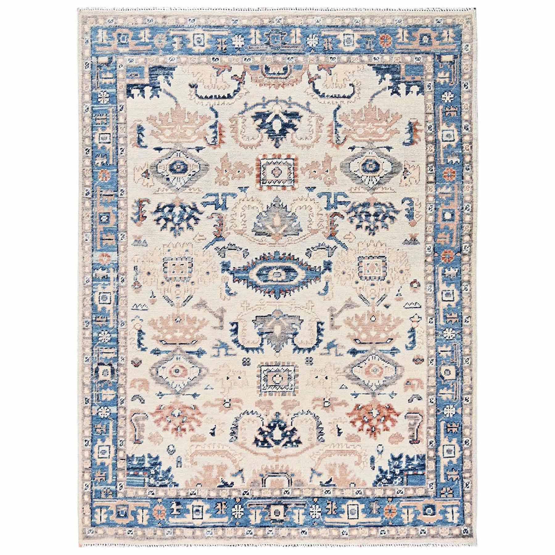 Tribal-Geometric-Hand-Knotted-Rug-14005
