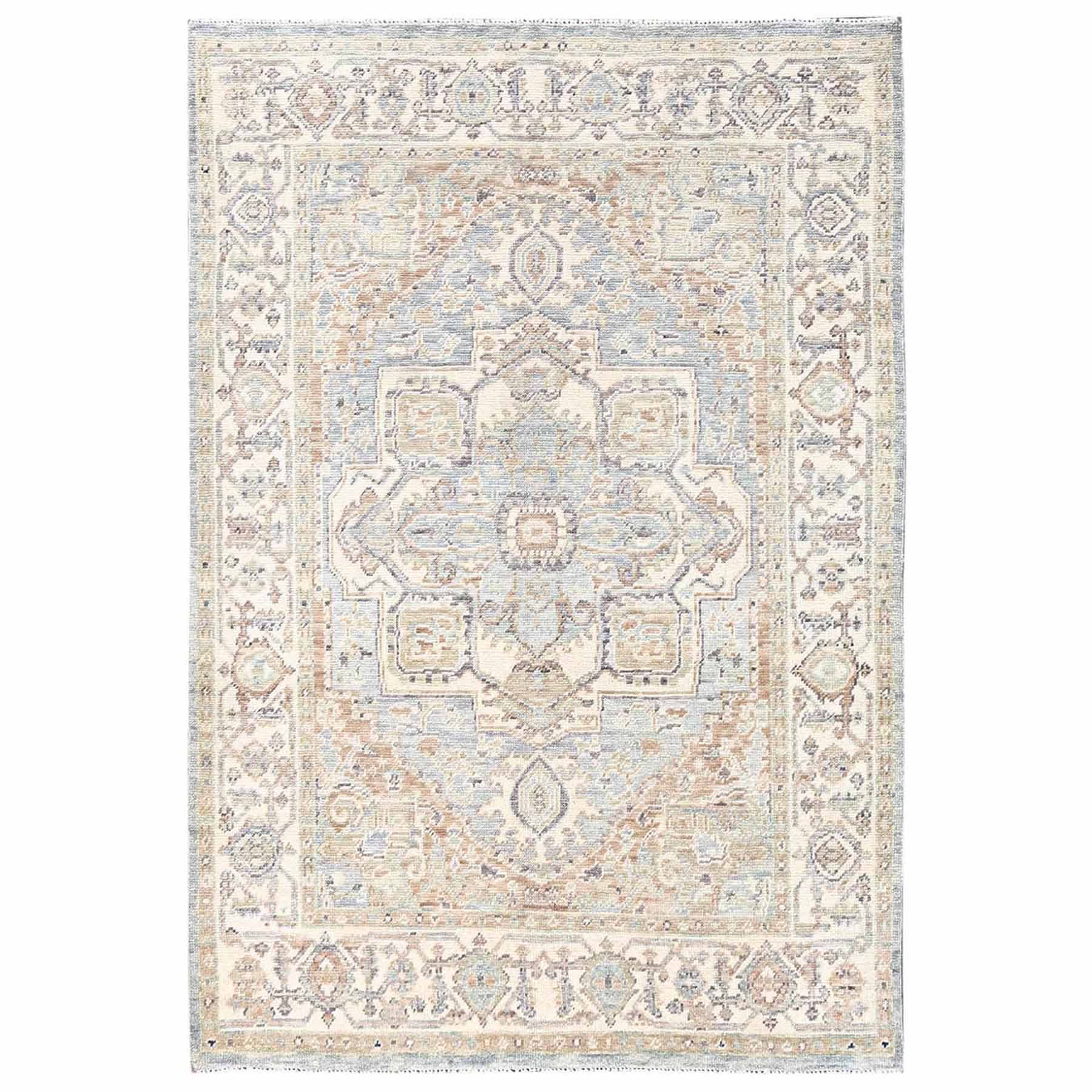 Tribal-Geometric-Hand-Knotted-Rug-14010