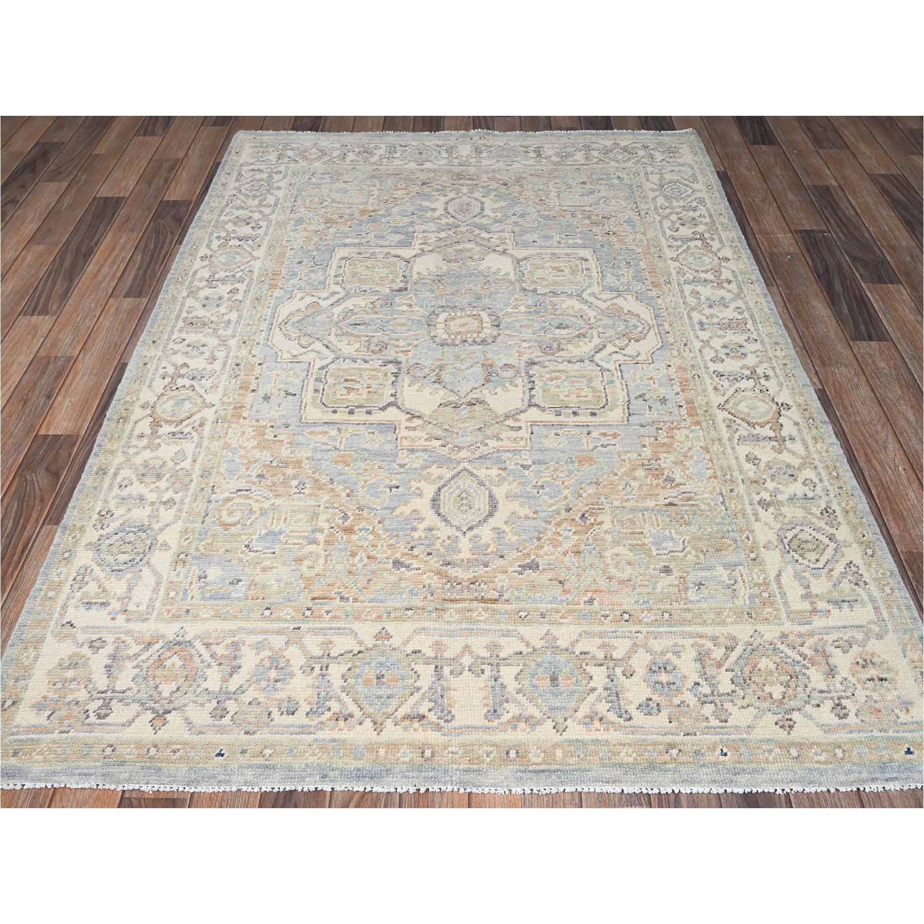 Tribal-Geometric-Hand-Knotted-Rug-14010