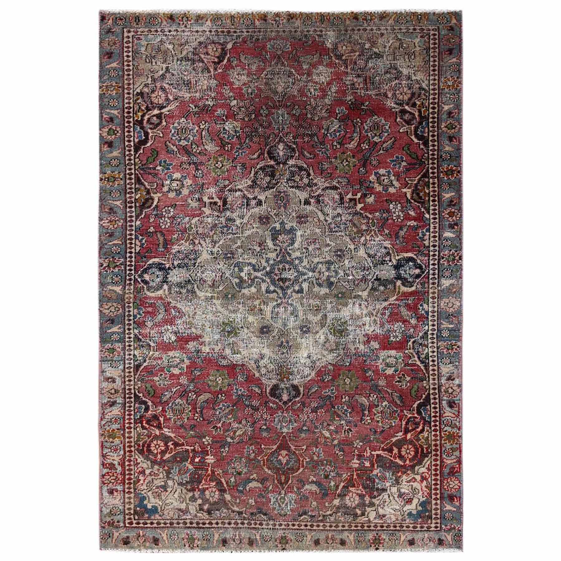 Vintage-Hand-Knotted-Rug-13140