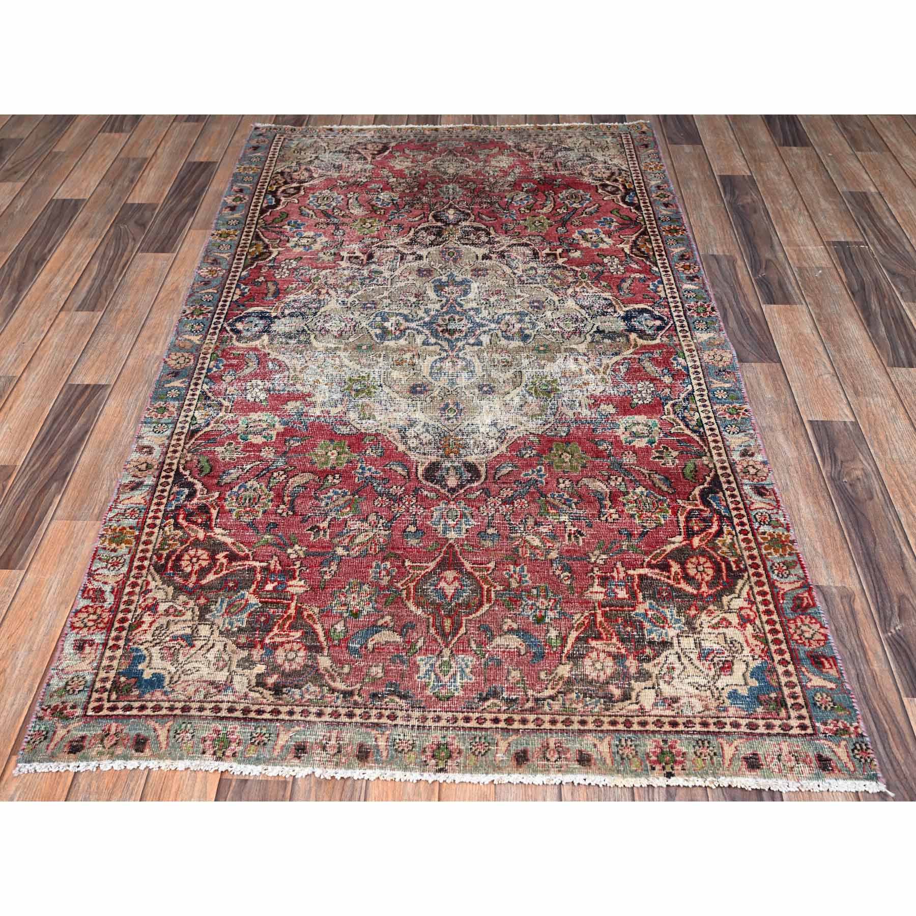 Vintage-Hand-Knotted-Rug-13140