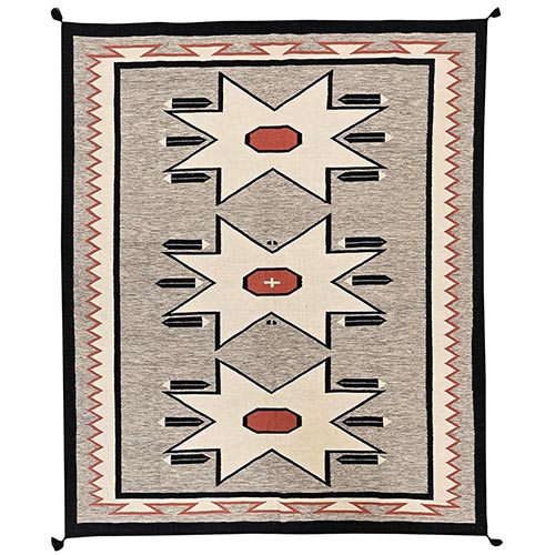 Khaki Brown, American Indian Southwest Geometric Design, Flat Weave, Hand Woven, 100% Wool, Oriental 
