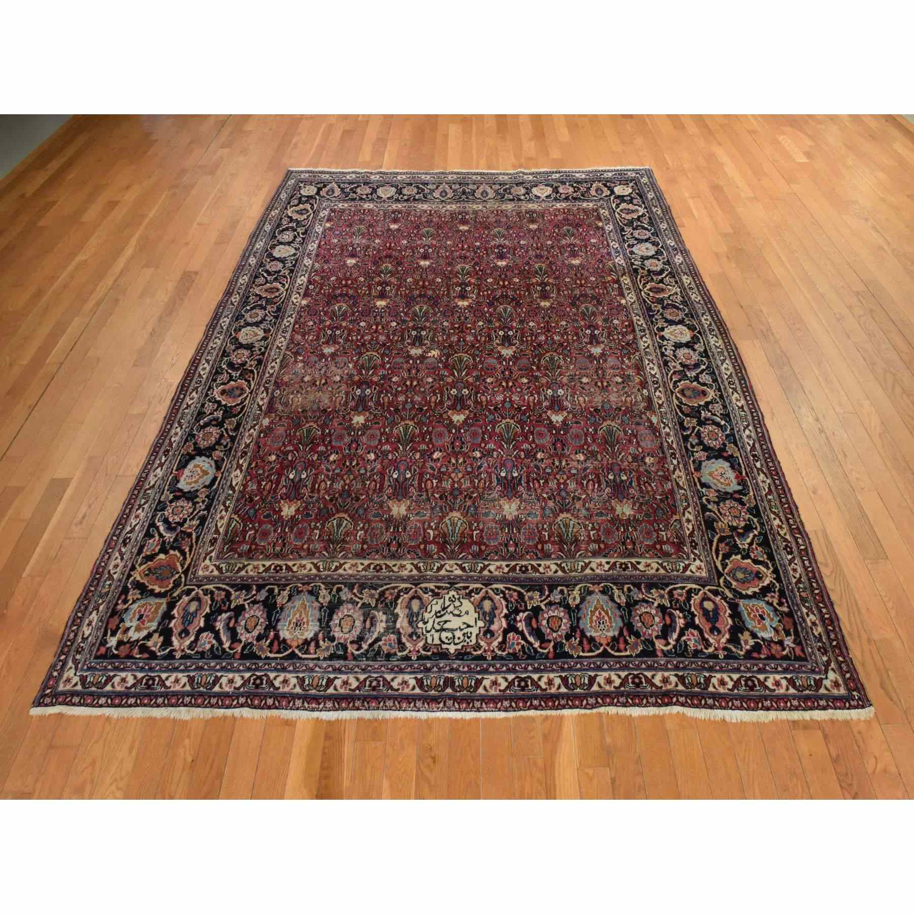Antique-Hand-Knotted-Rug-125050