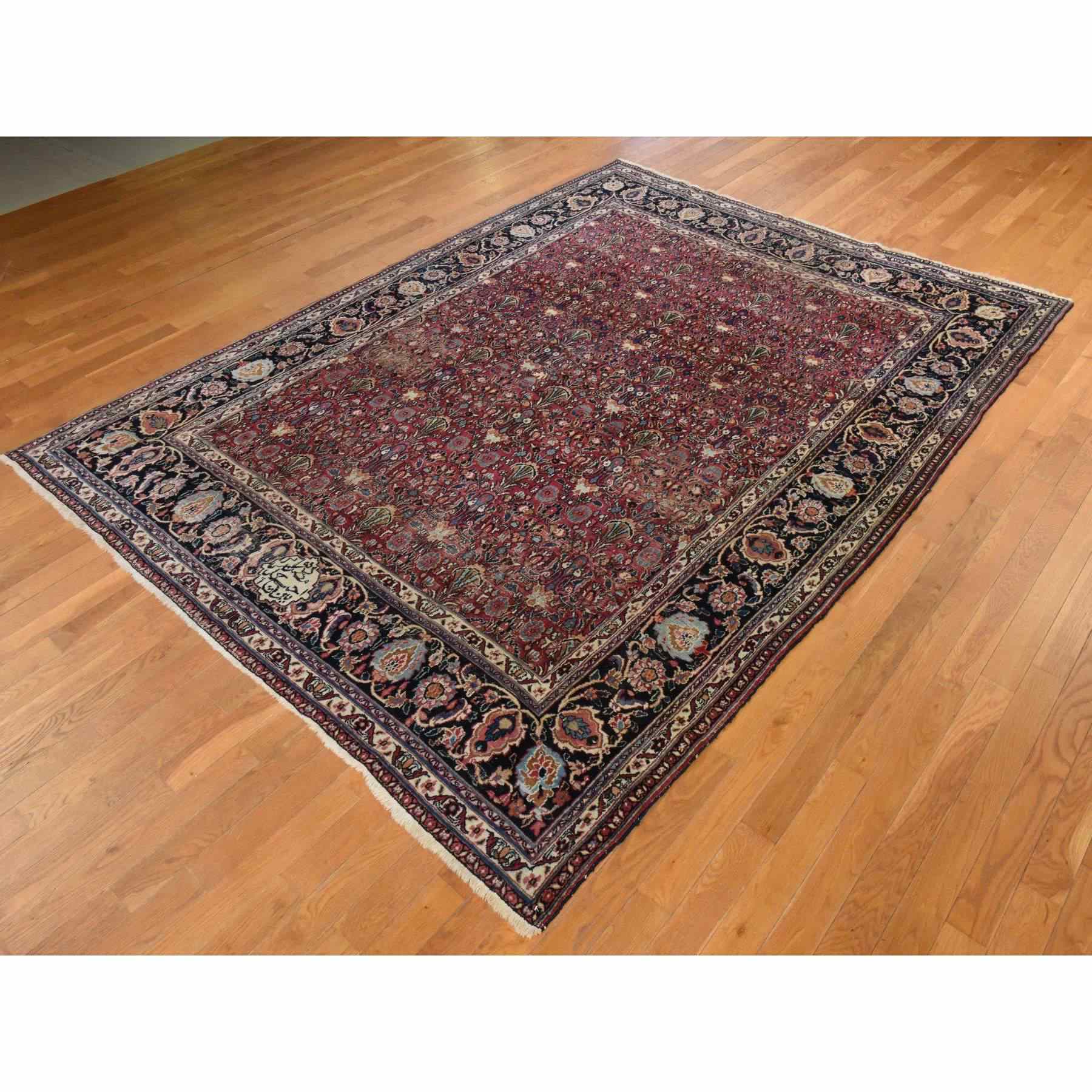 Antique-Hand-Knotted-Rug-125050
